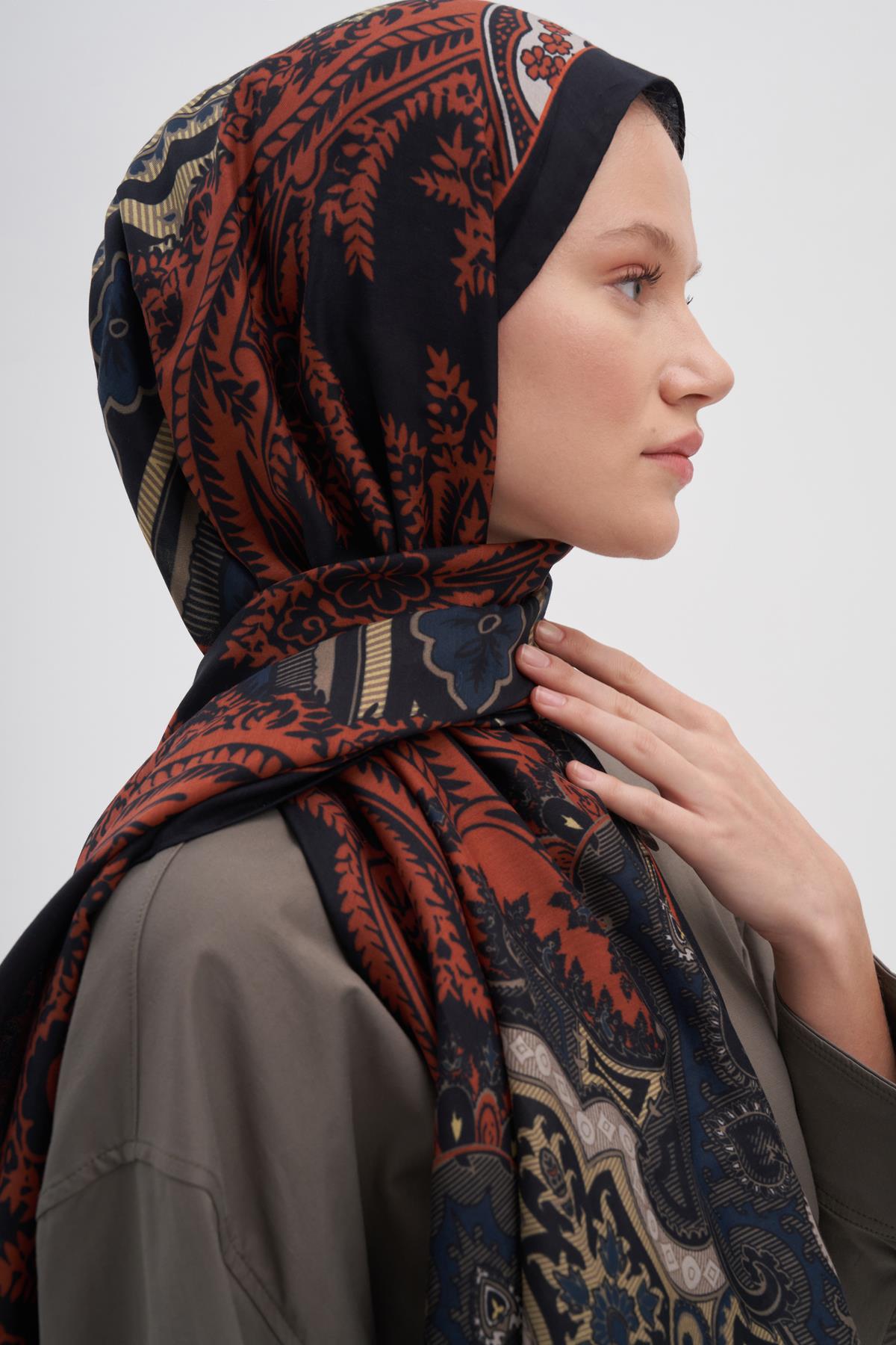 Harmony Kiremit Early İpek Şal