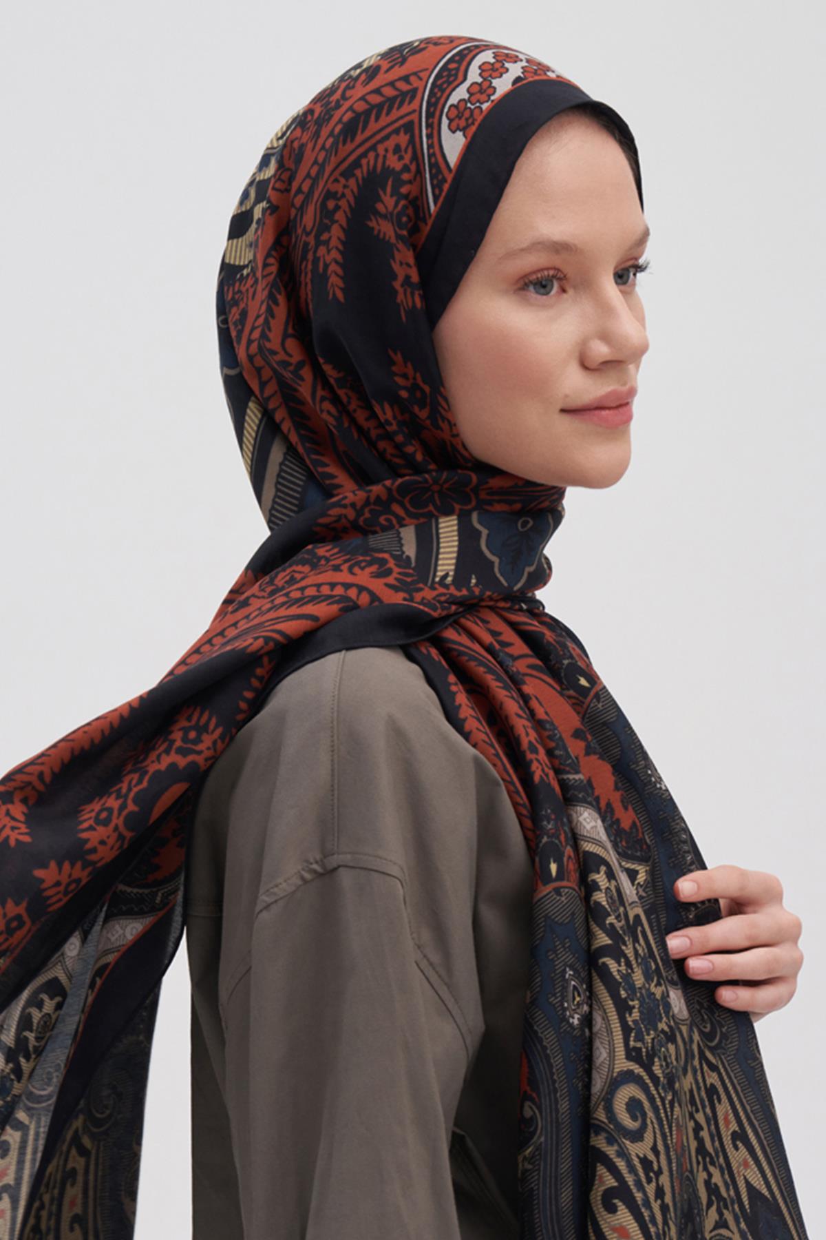 Harmony Kiremit Early İpek Şal