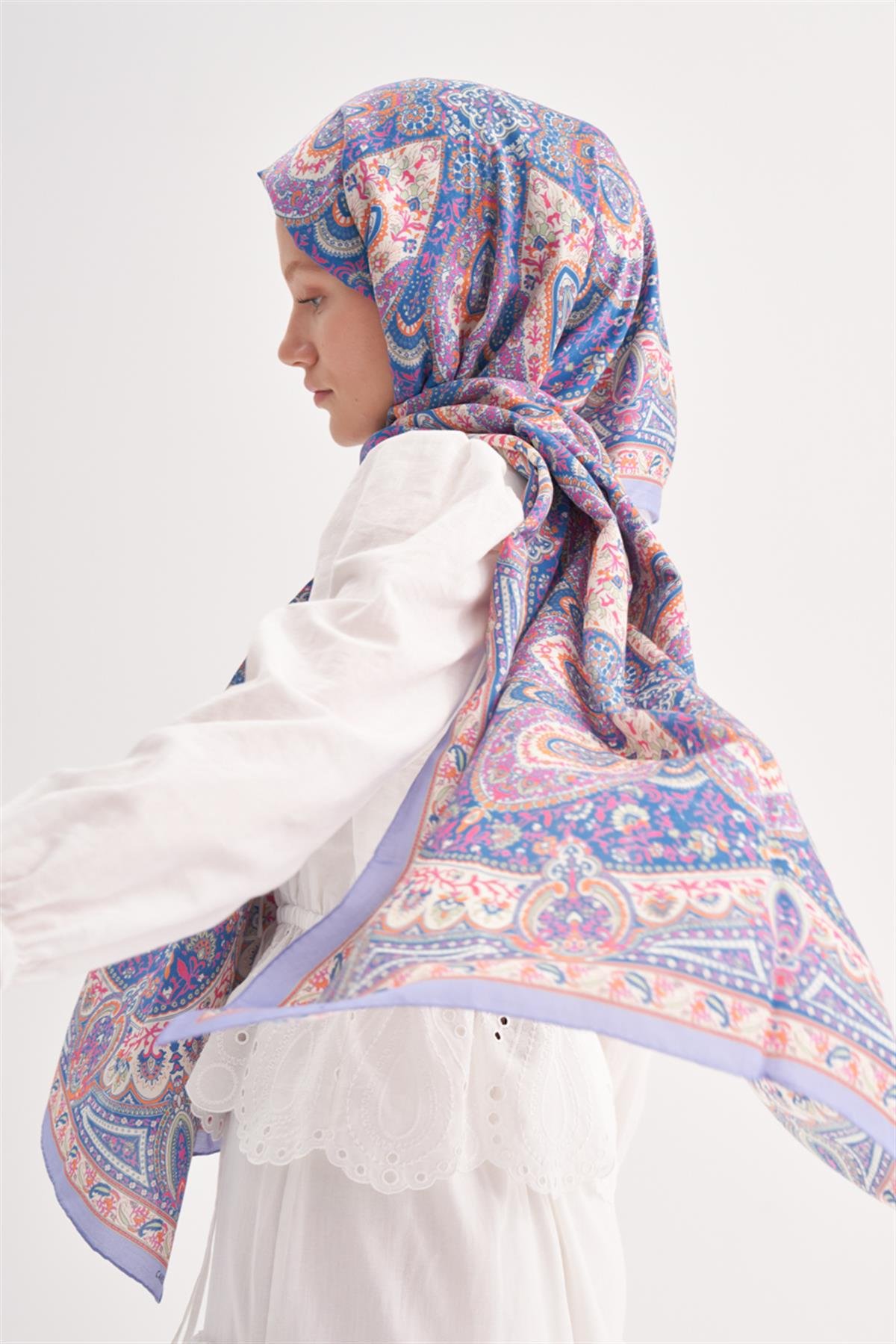 Harmony Lila Comfy İpek Şal