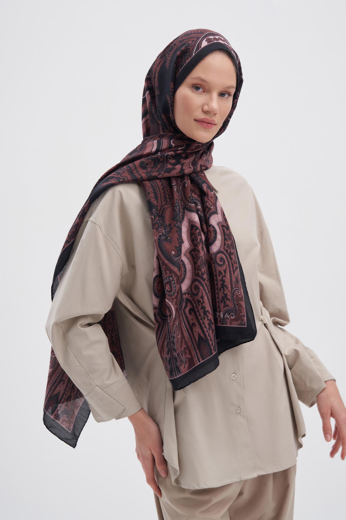 Harmony Mürdüm Early İpek Şal