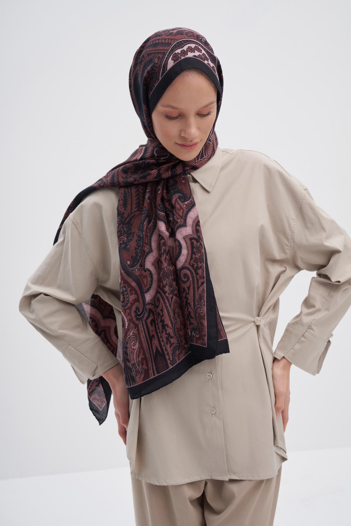 Harmony Mürdüm Early İpek Şal