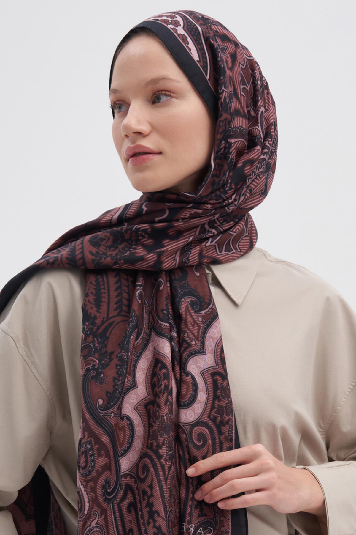 Harmony Mürdüm Early İpek Şal