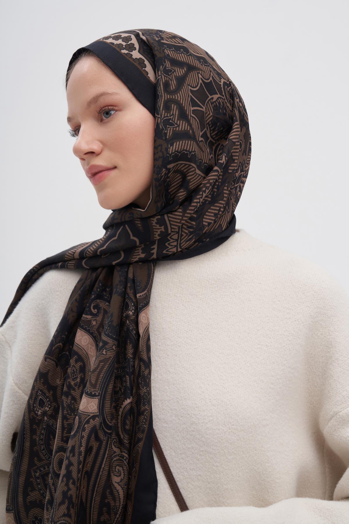 Harmony Sütlü Kahve Early İpek Şal