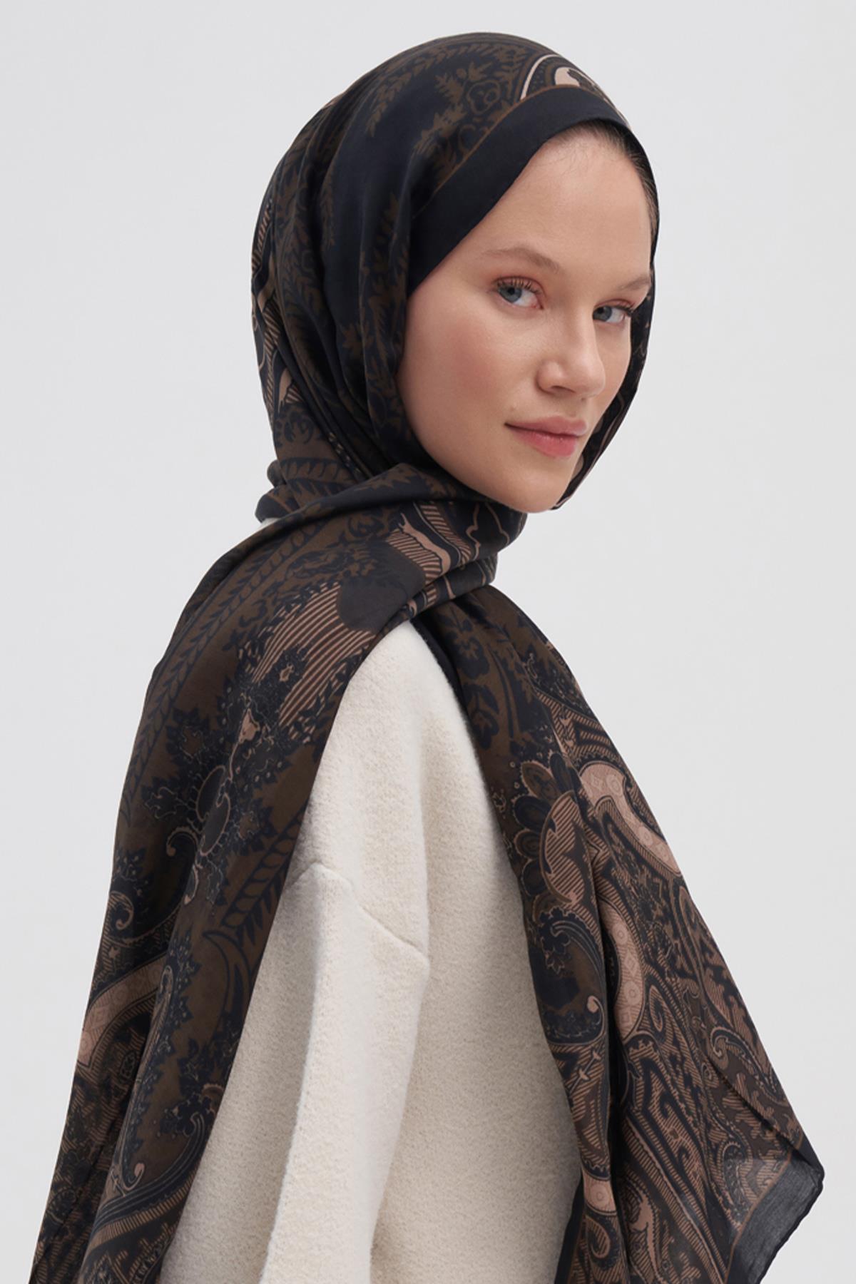 Harmony Sütlü Kahve Early İpek Şal