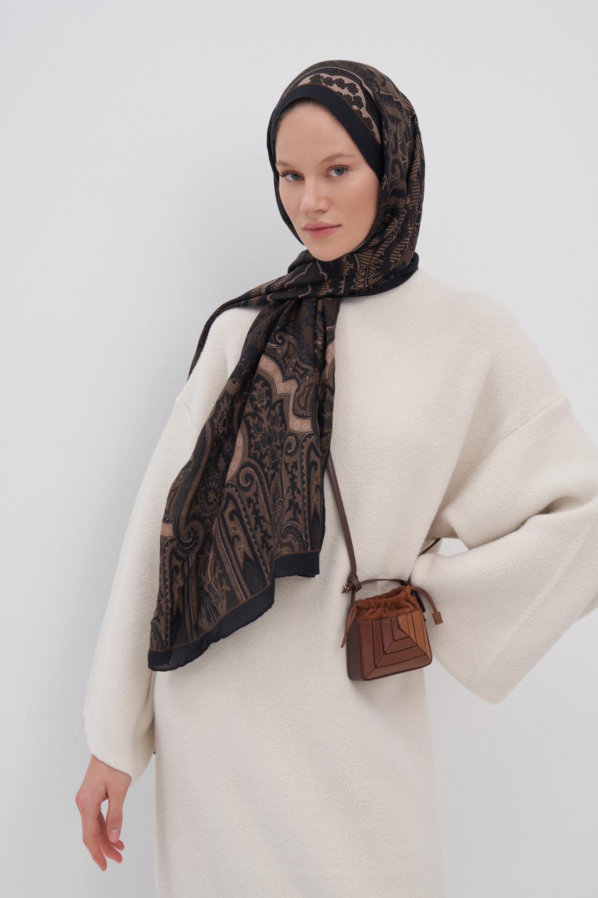 Harmony Sütlü Kahve Early İpek Şal