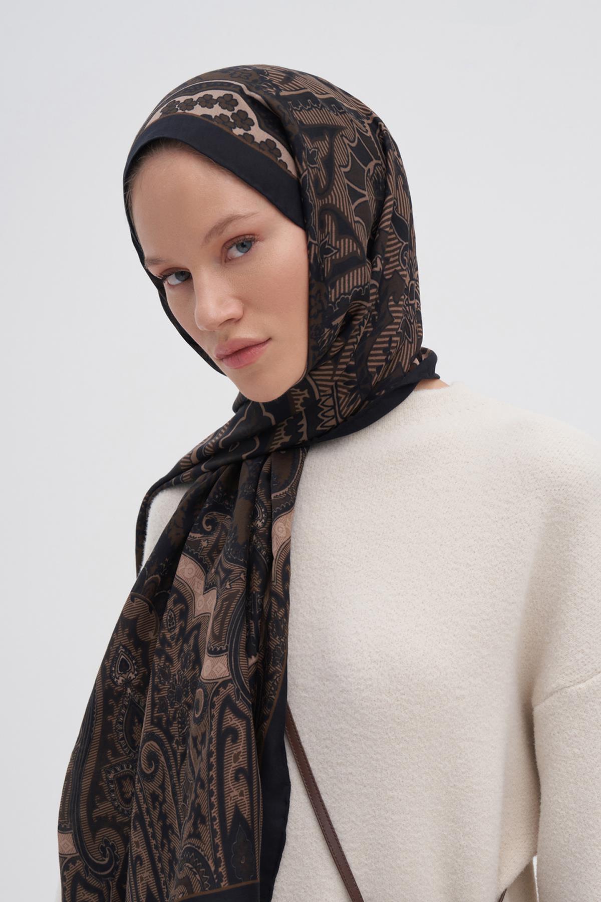 Harmony Sütlü Kahve Early İpek Şal