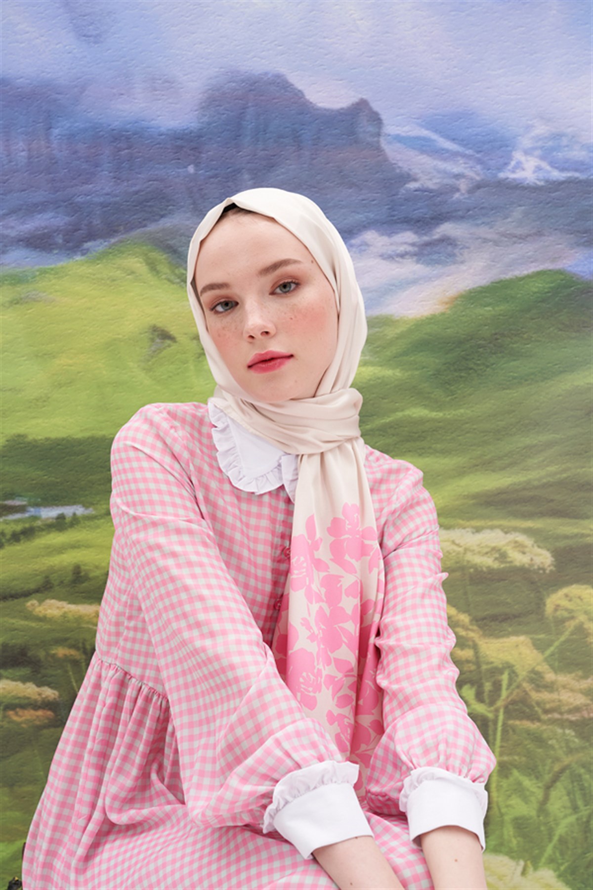 Liza Bej Twill Şal