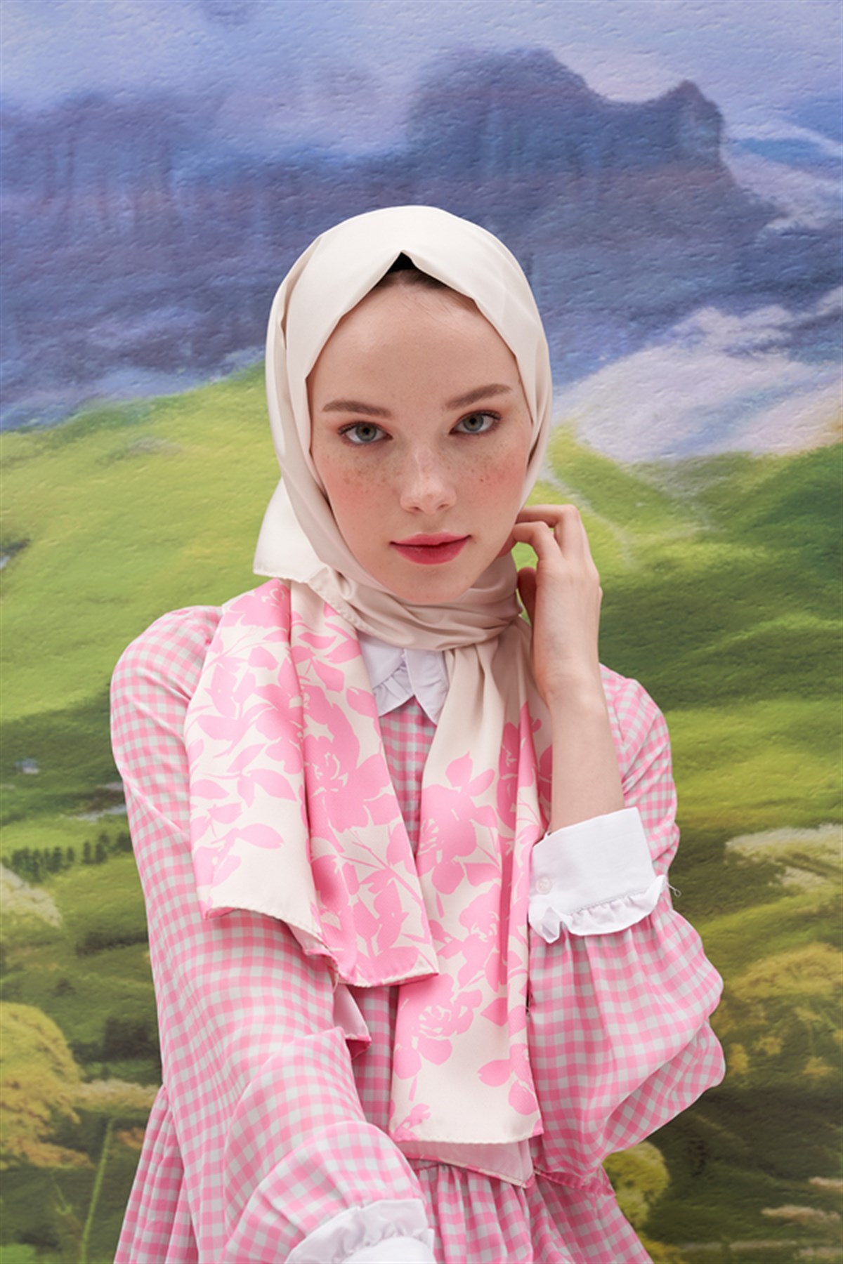 Liza Bej Twill Şal