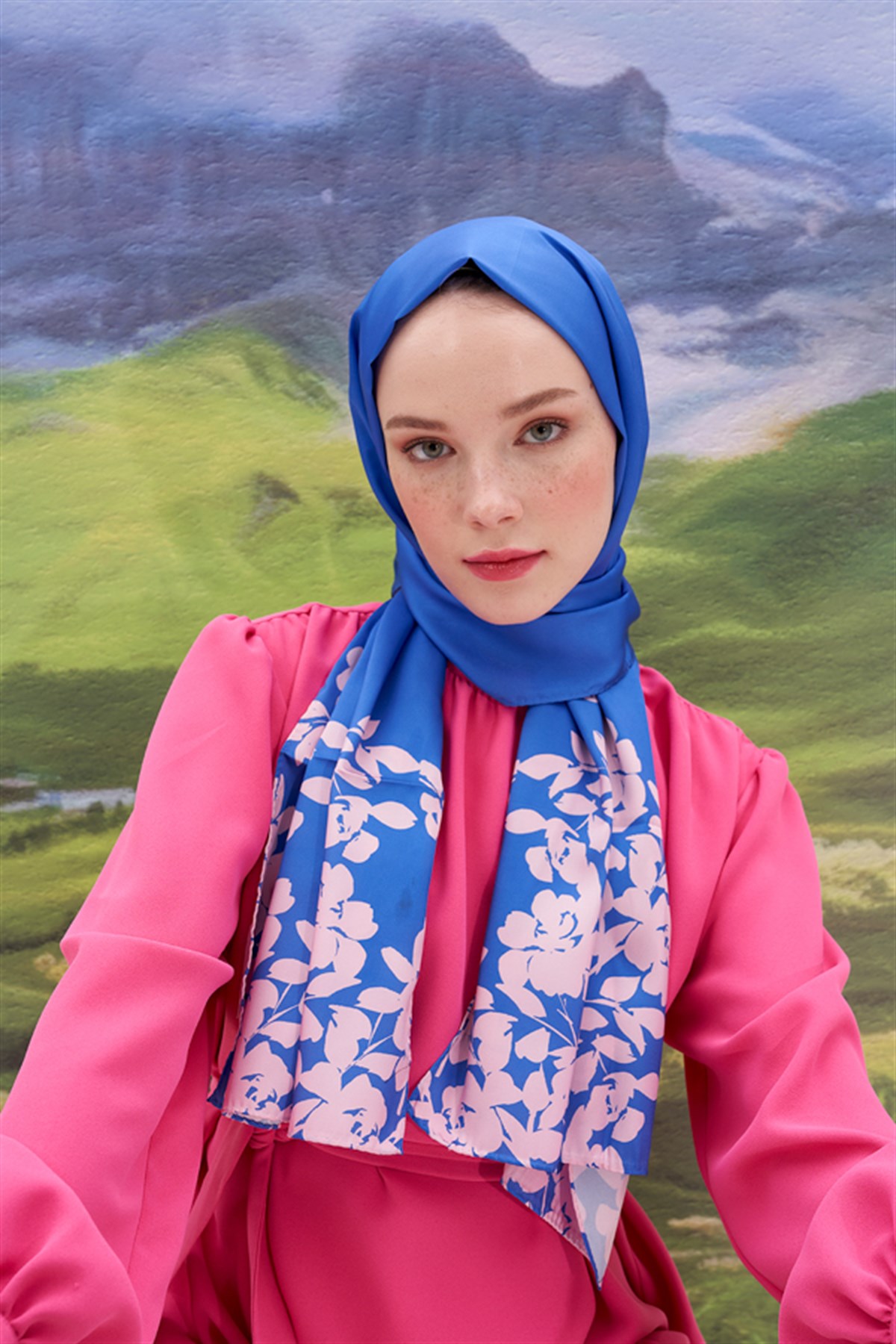 Liza İndigo Twill Şal