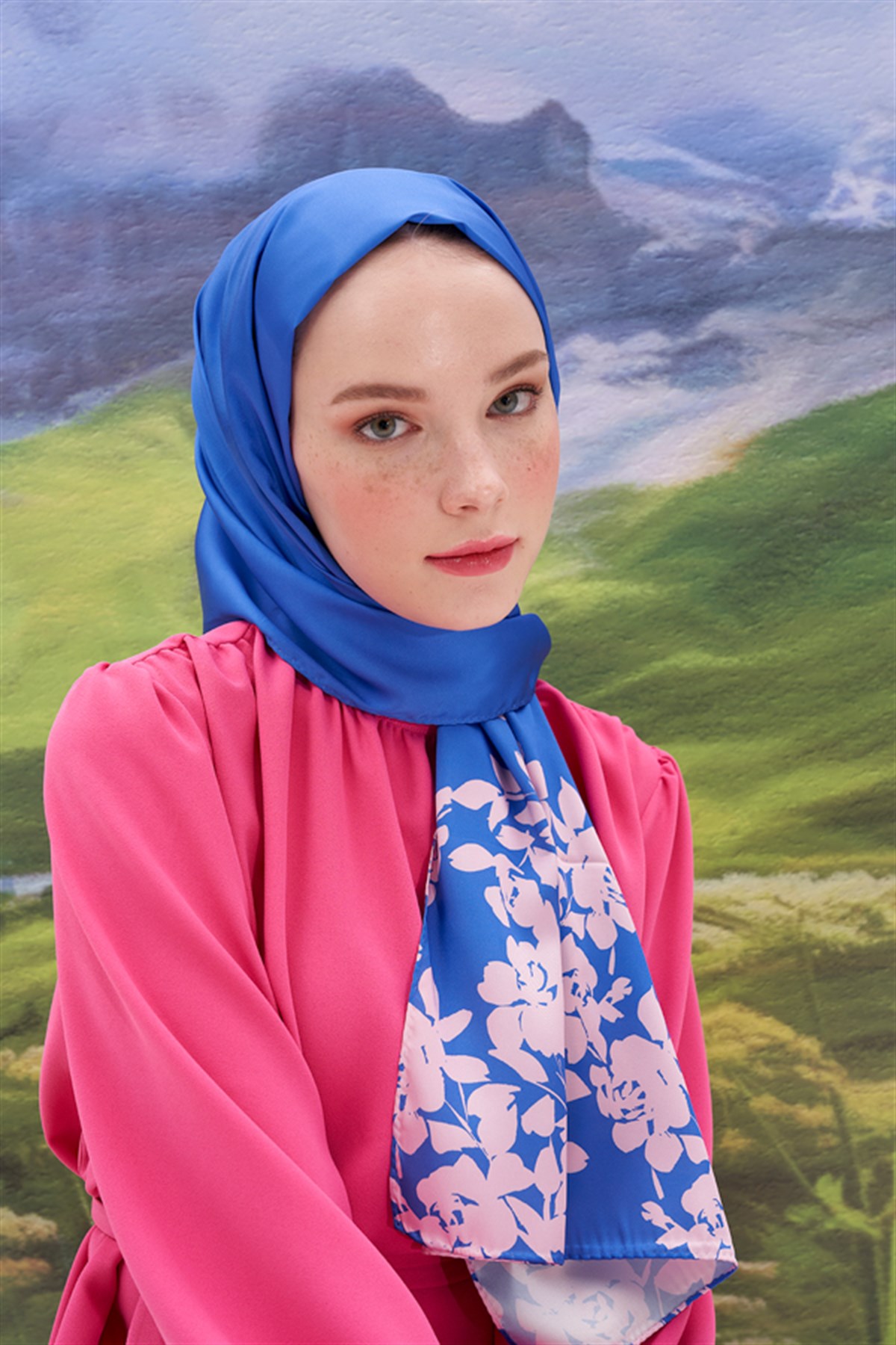 Liza İndigo Twill Şal