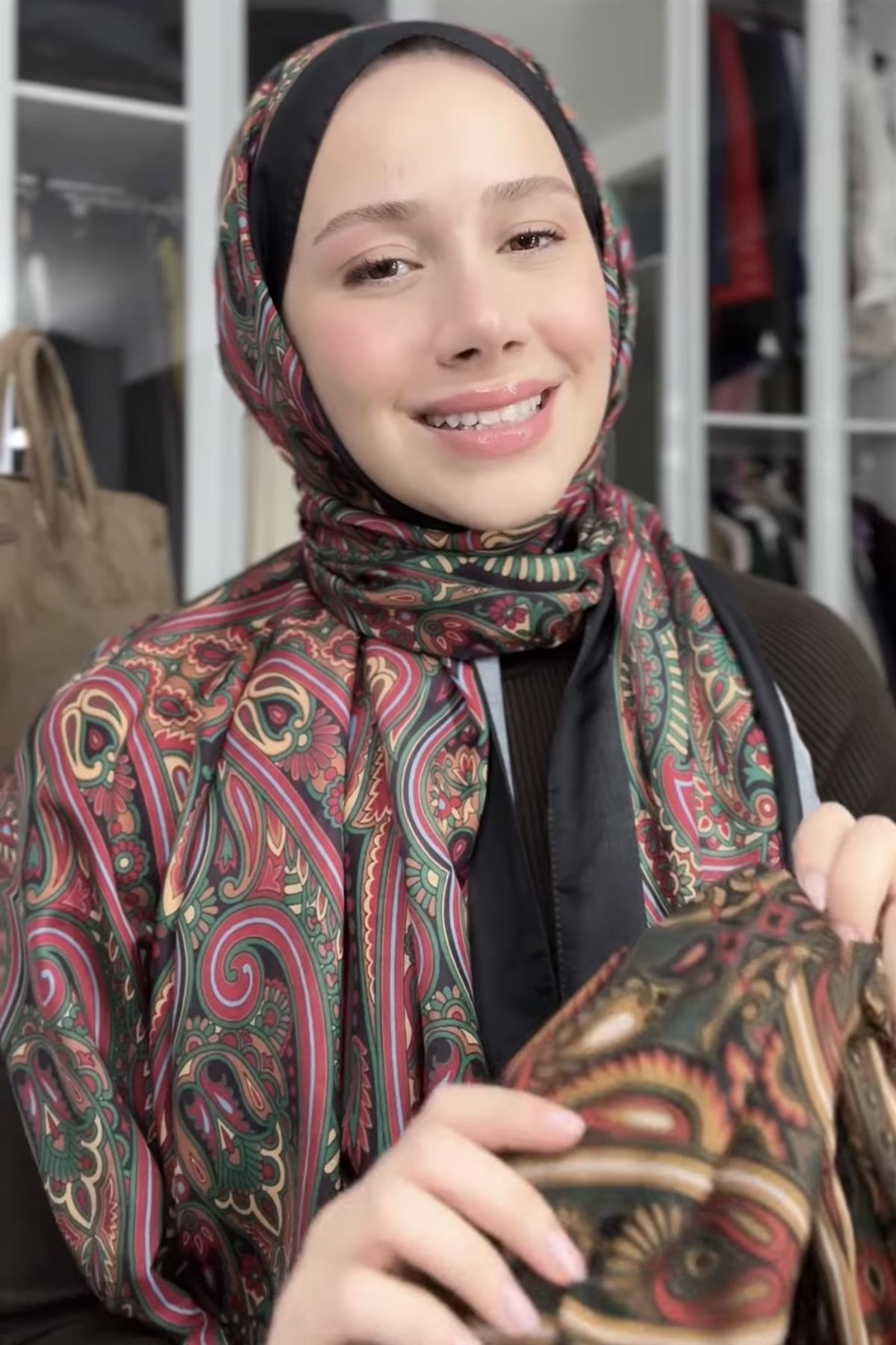 Marbella Dark Nilla Pamuklu Şal