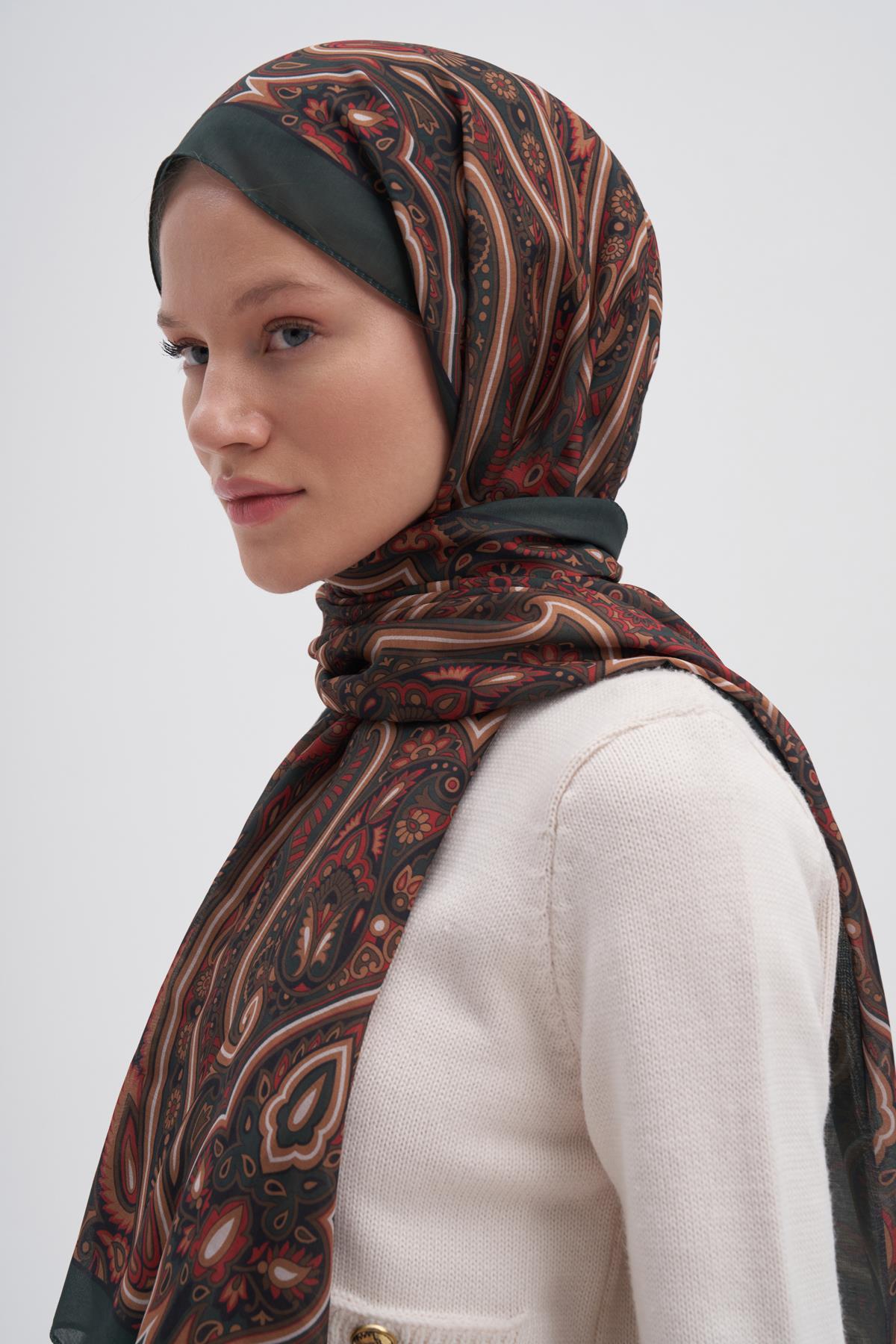 Marbella Haki Nilla Pamuklu Şal