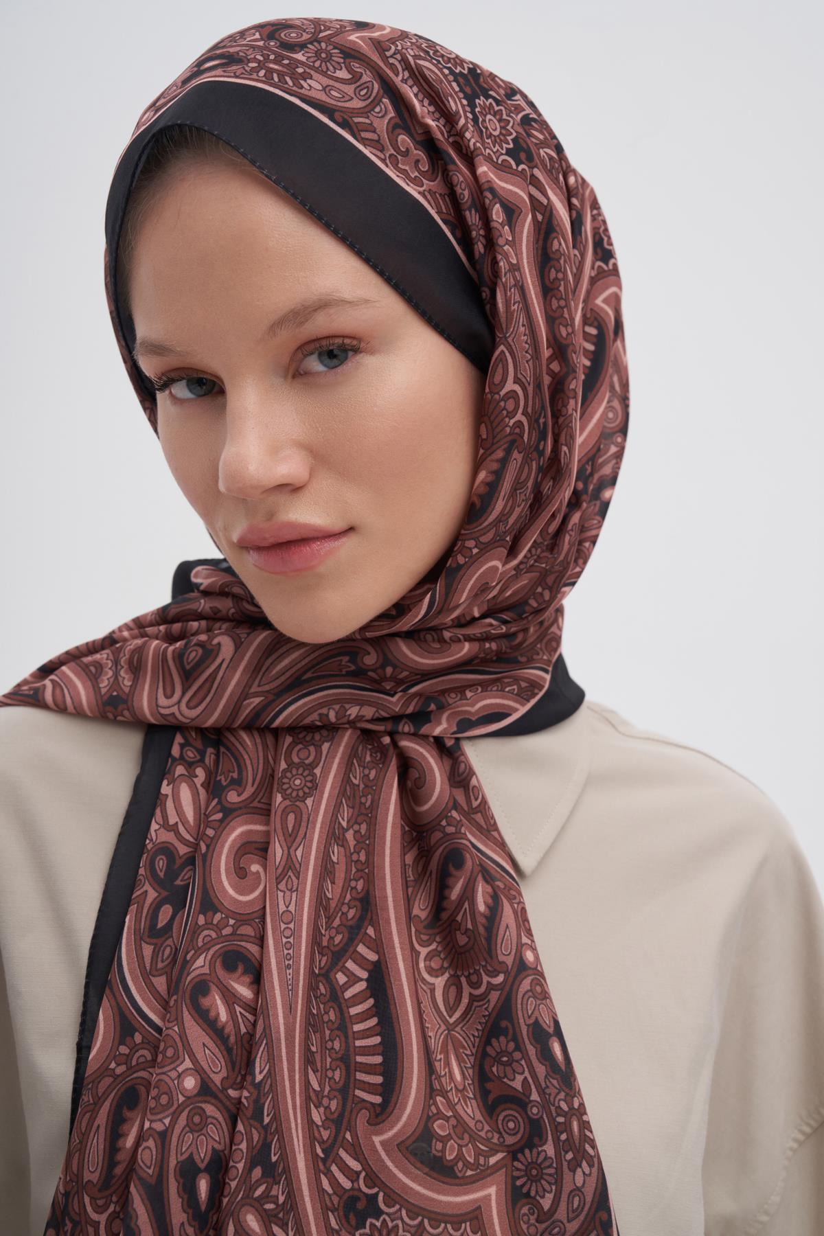 Marbella Soft Kahve Nilla Pamuklu Şal