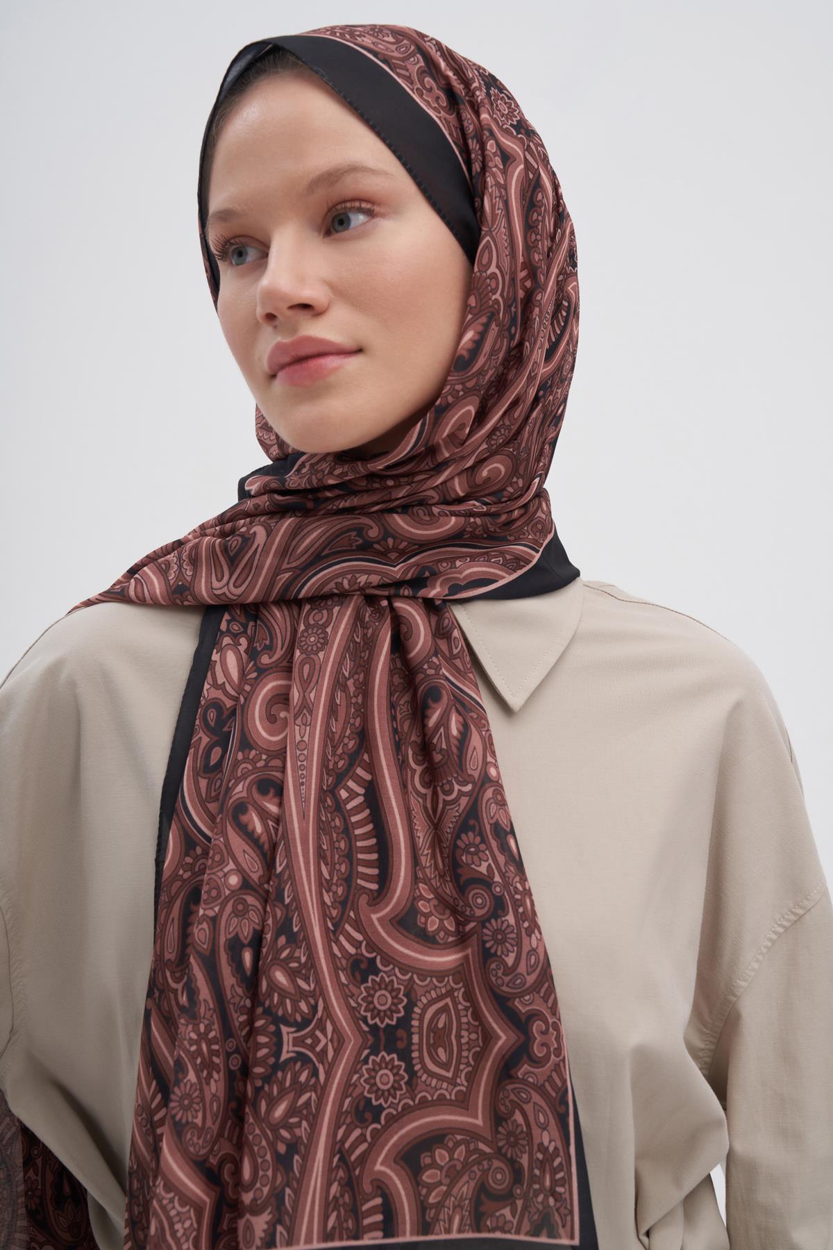 Marbella Soft Kahve Nilla Pamuklu Şal