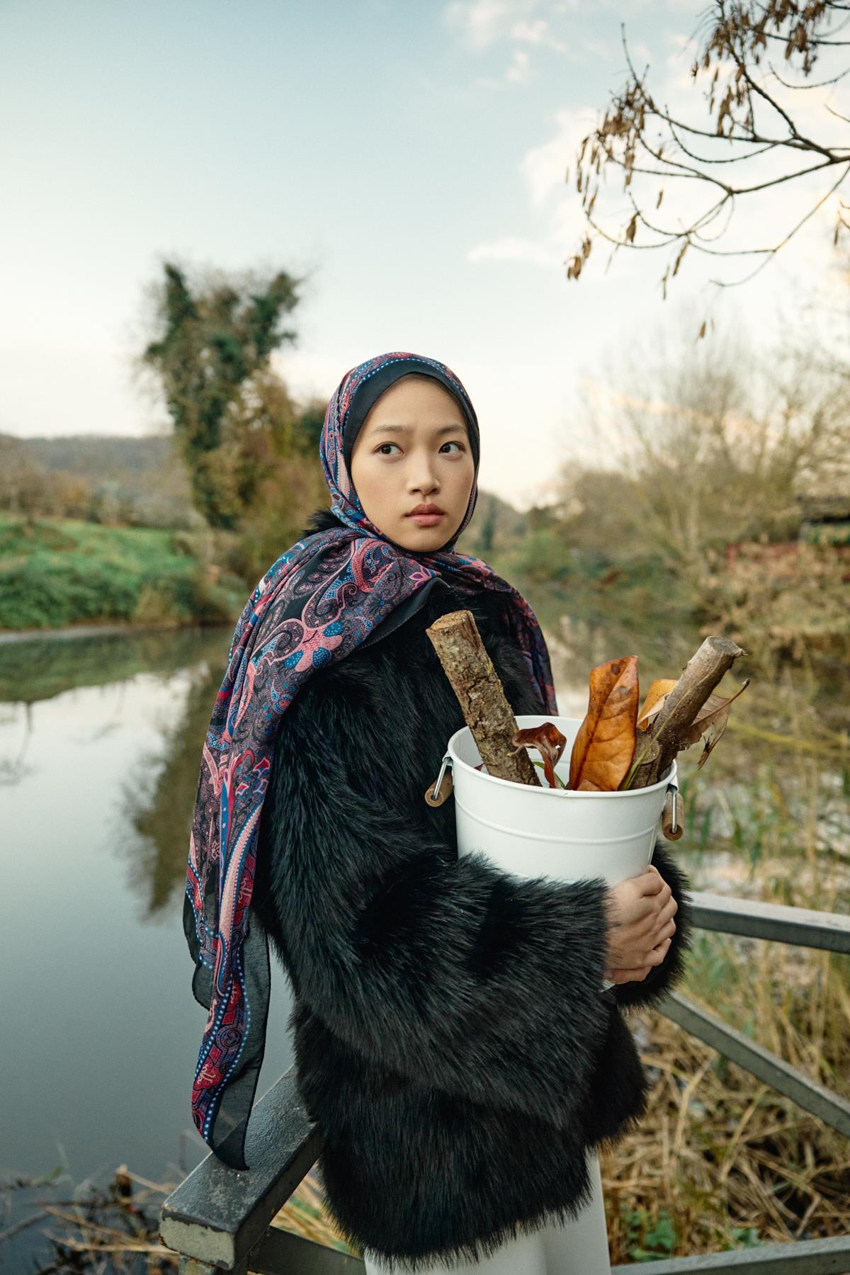 Marni Dark Nilla Pamuklu Şal