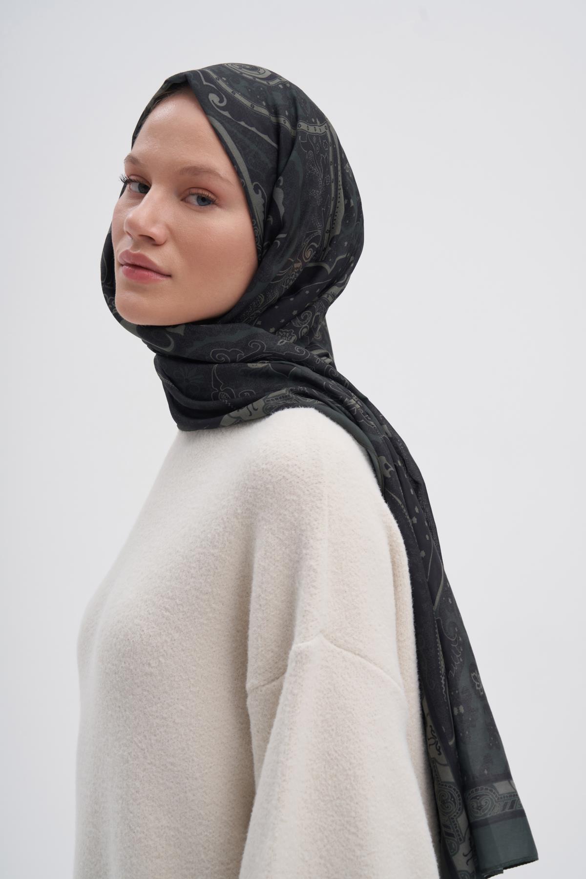 Marni Haki Nilla Pamuklu Şal