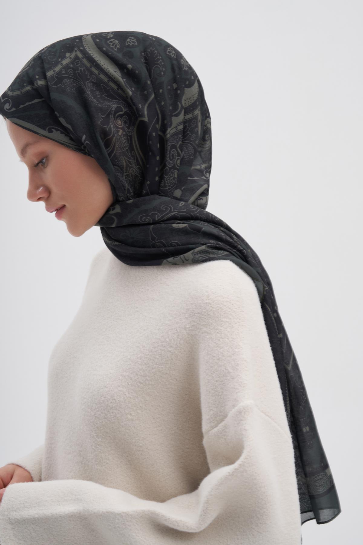 Marni Haki Nilla Pamuklu Şal