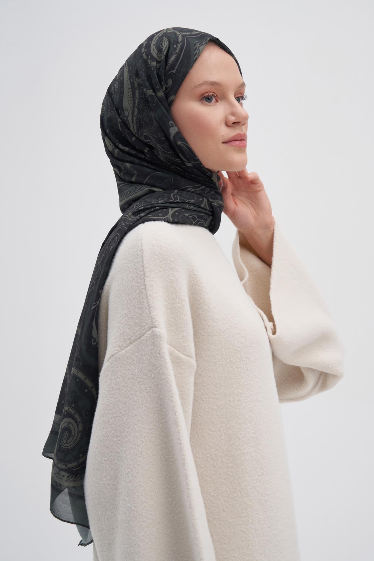 Marni Haki Nilla Pamuklu Şal