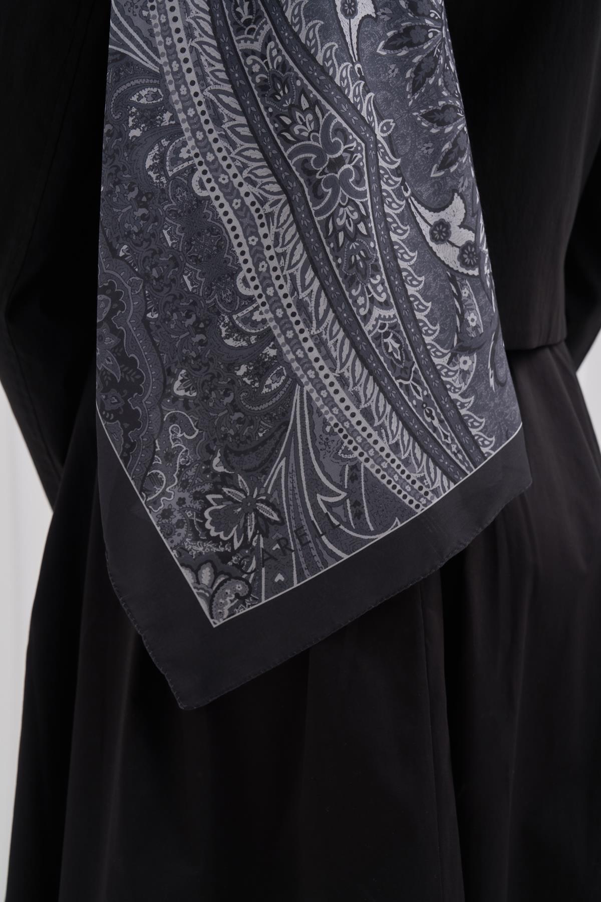 Nilla Pamuklu Şal Diamond Gri