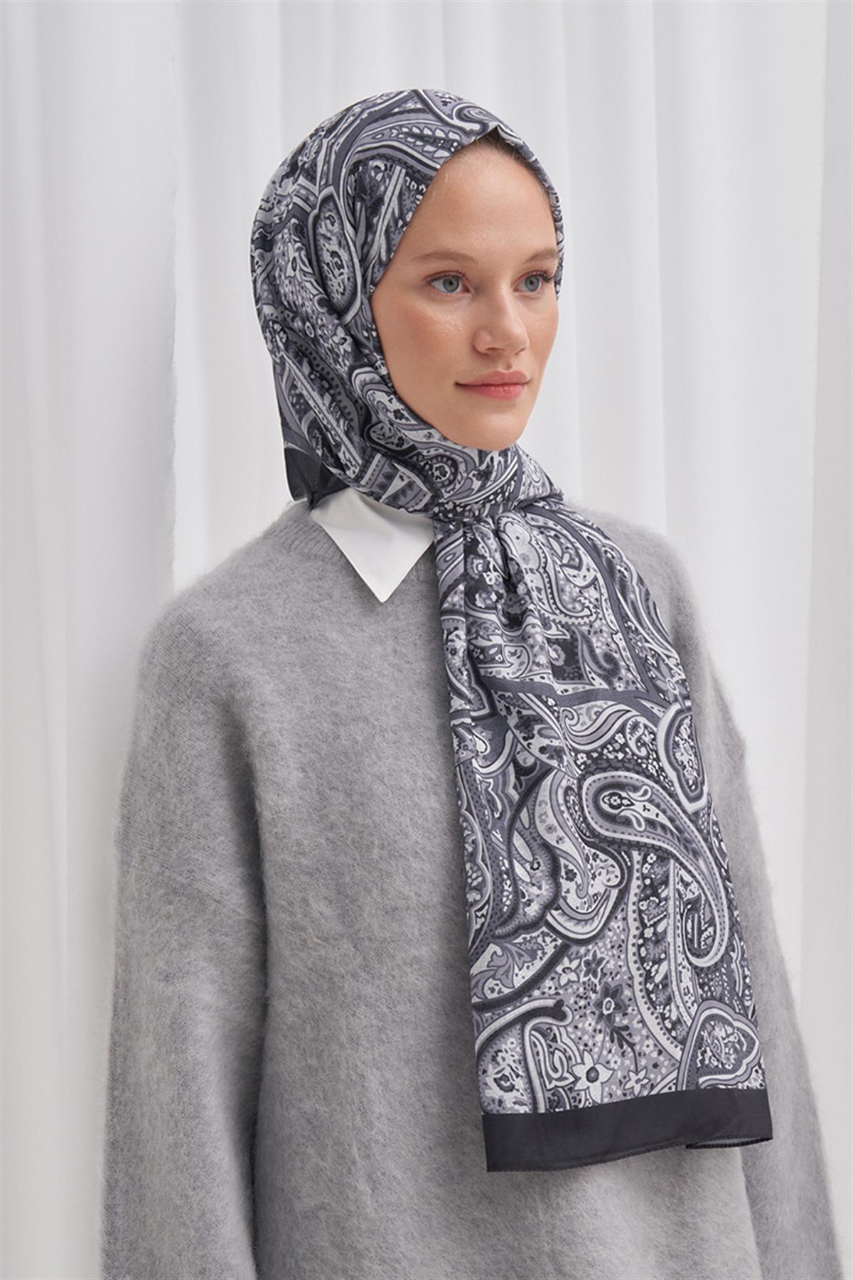 Nilla Pamuklu Şal Ephesus Gri