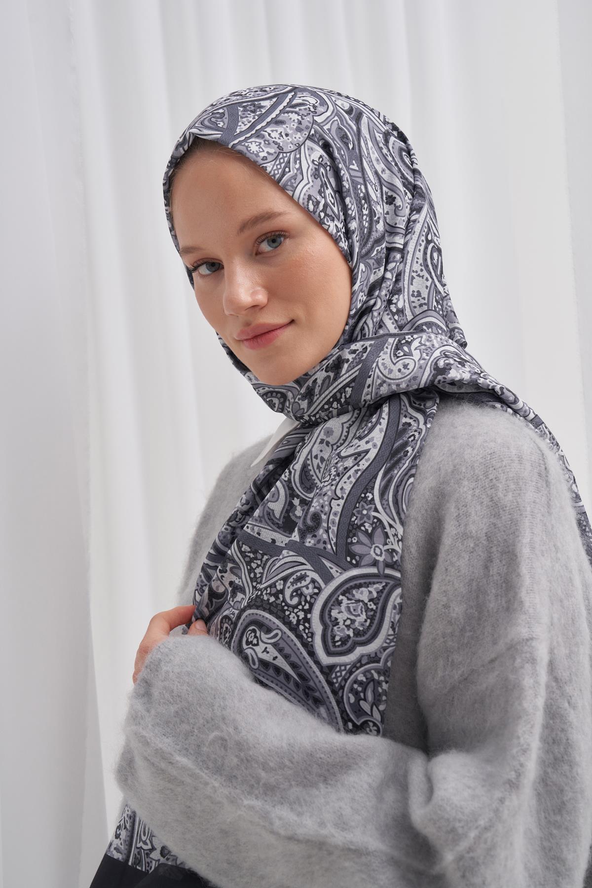 Nilla Pamuklu Şal Ephesus Gri