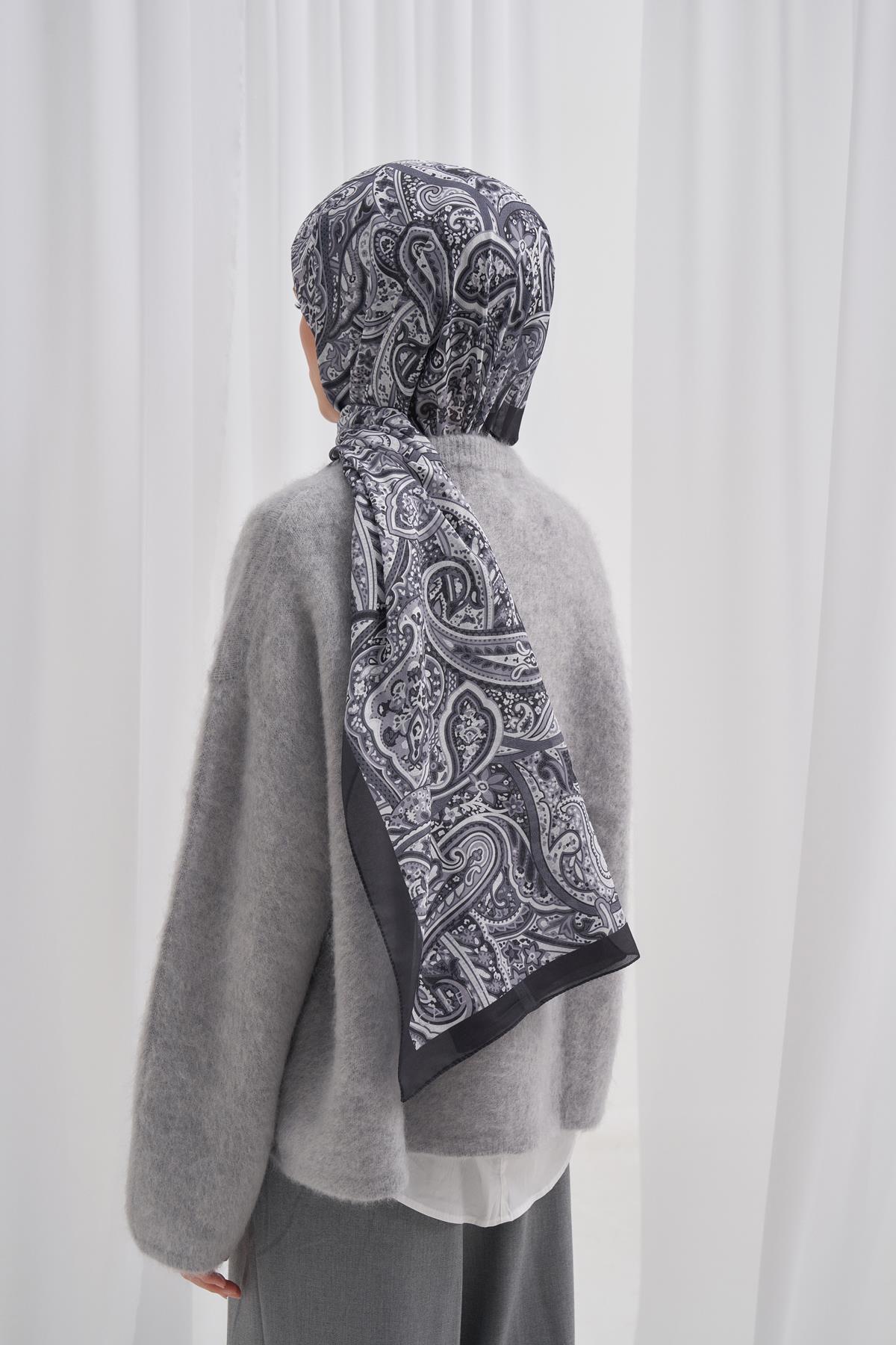 Nilla Pamuklu Şal Ephesus Gri