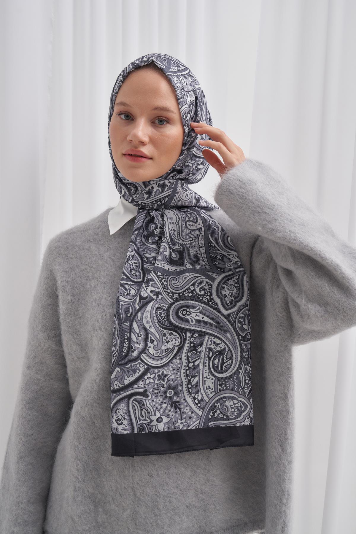 Nilla Pamuklu Şal Ephesus Gri