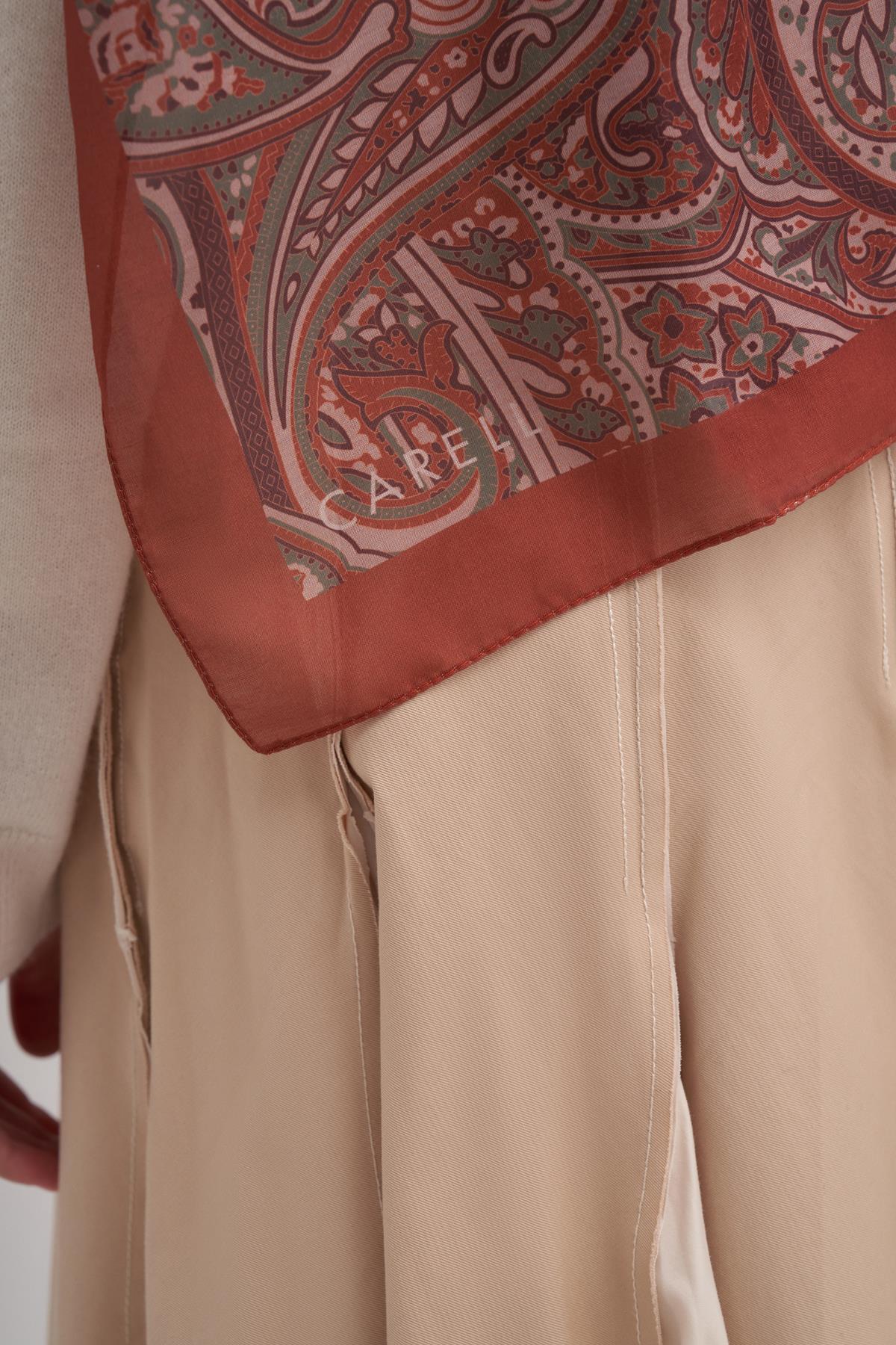 Nilla Pamuklu Şal Ephesus Kiremit