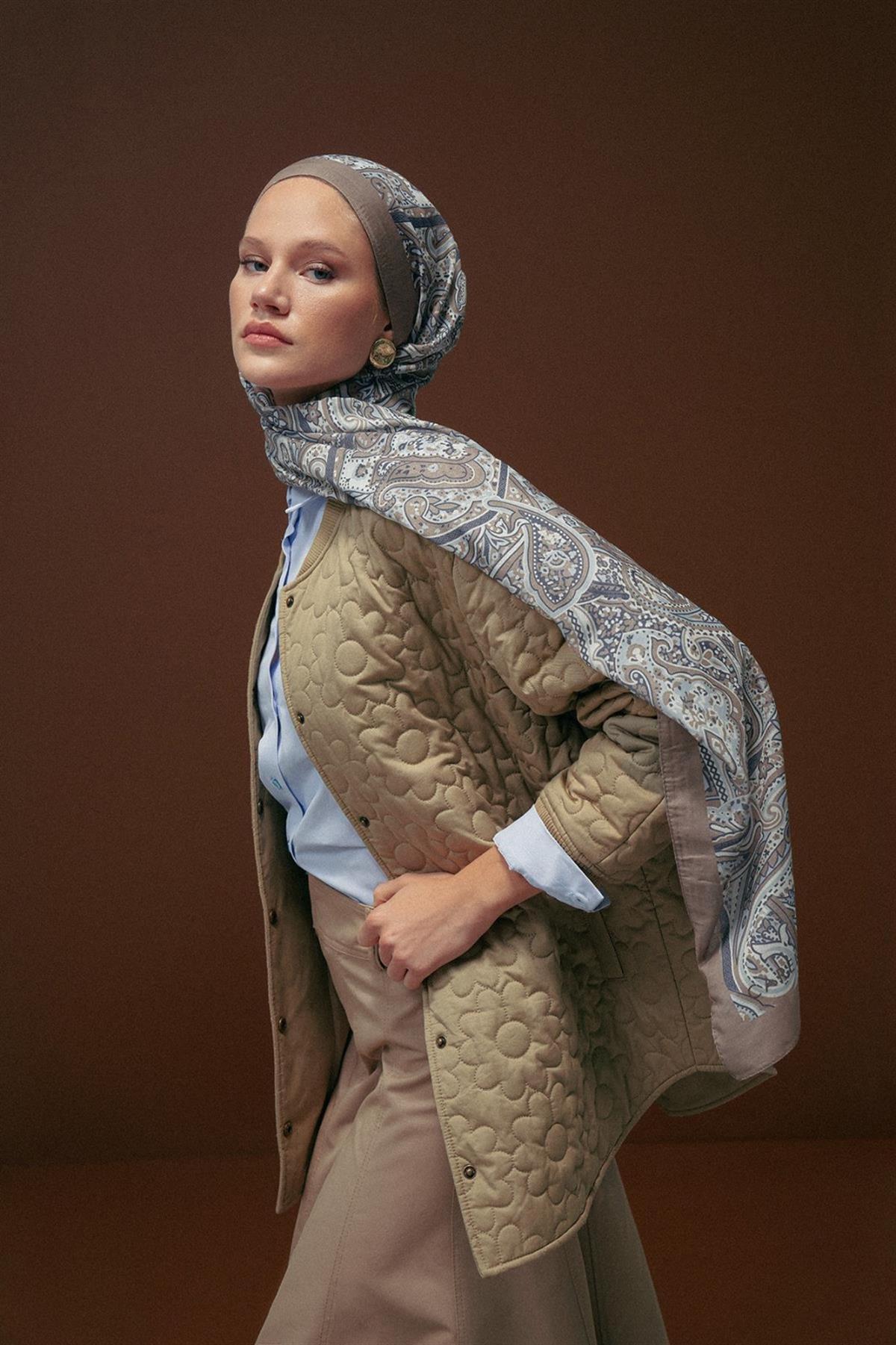 Nilla Pamuklu Şal Ephesus Krem