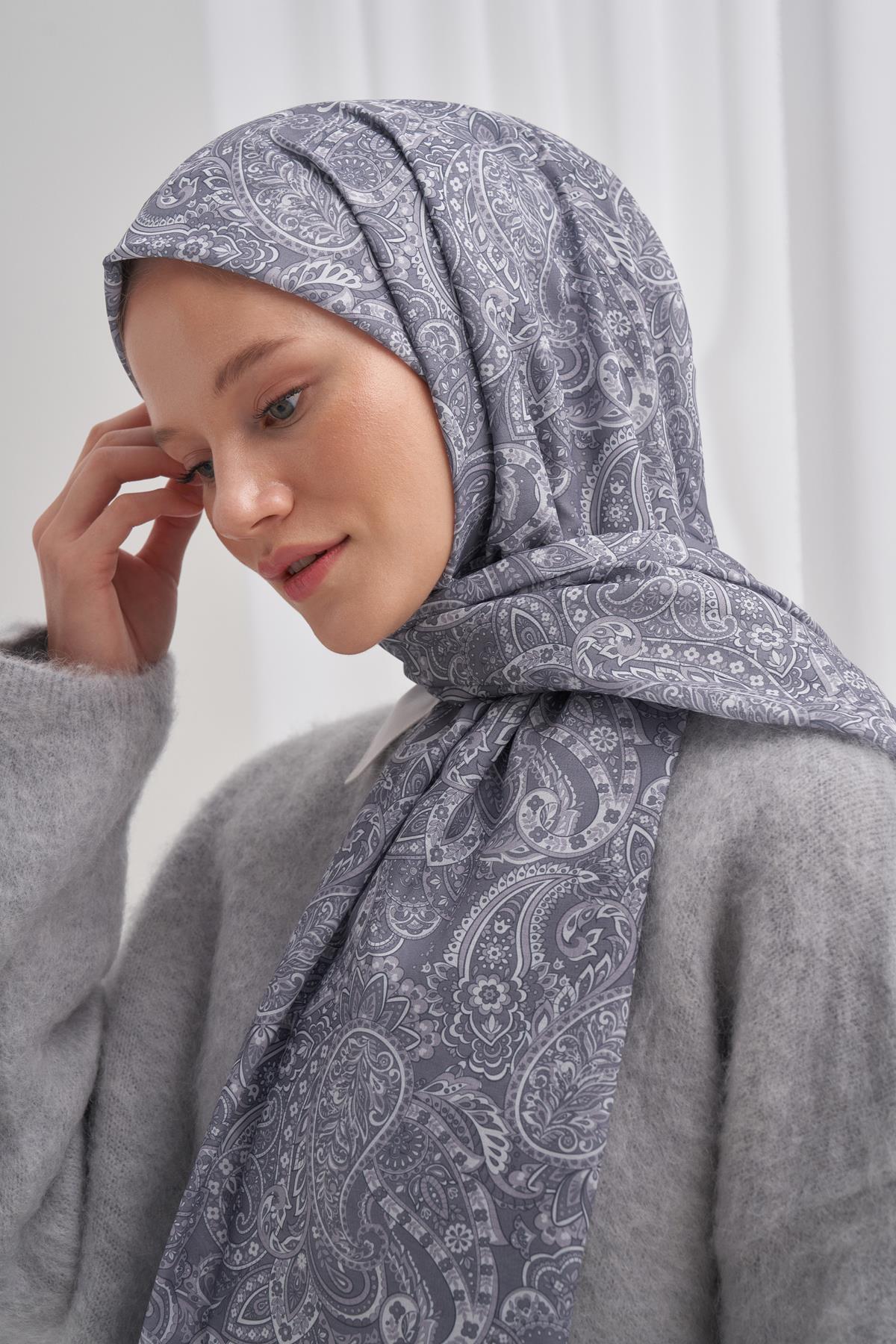 Nilla Pamuklu Şal Mirage Gri