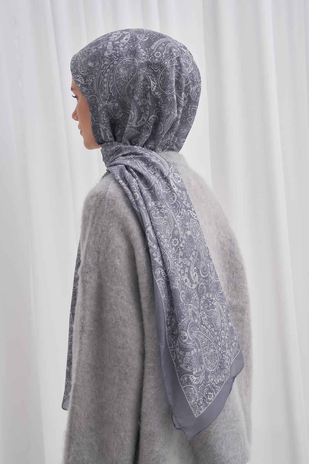 Nilla Pamuklu Şal Mirage Gri