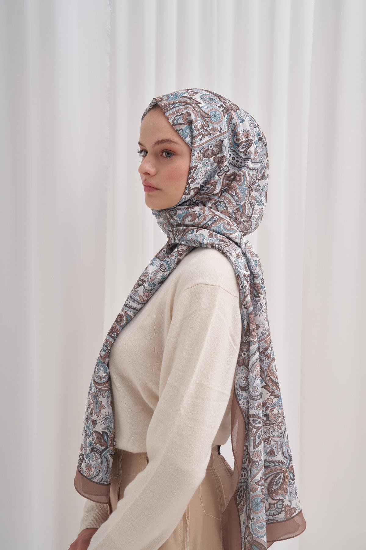 Nilla Pamuklu Şal Nair Vizon