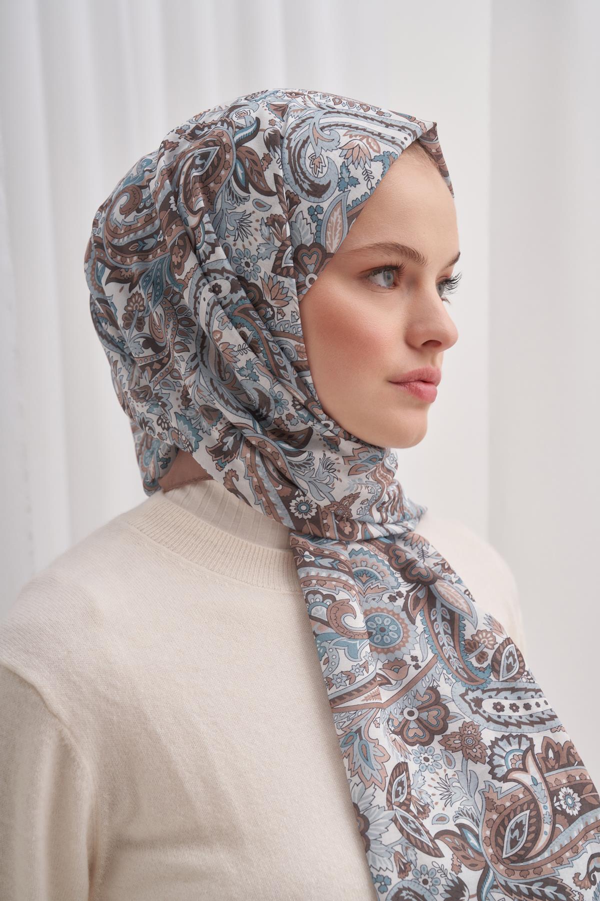 Nilla Pamuklu Şal Nair Vizon