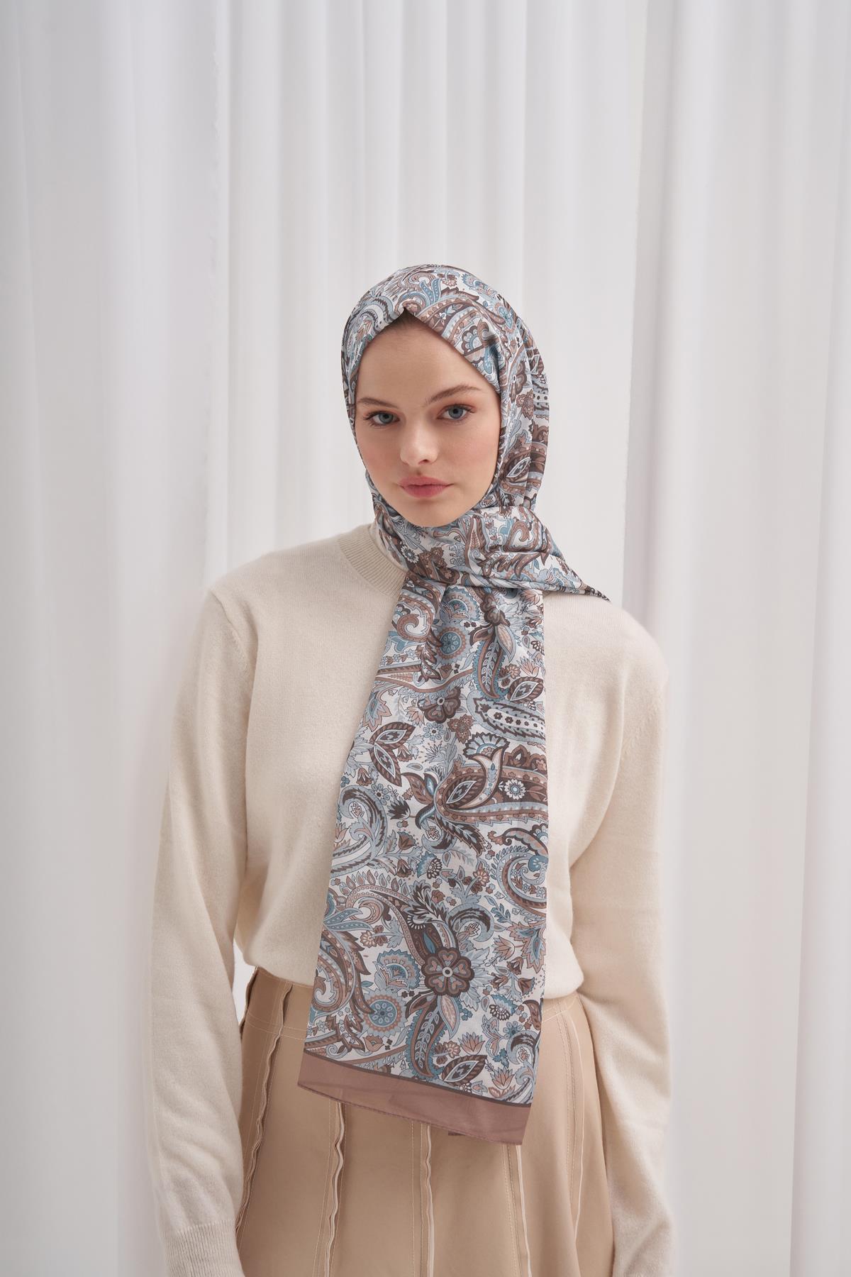 Nilla Pamuklu Şal Nair Vizon