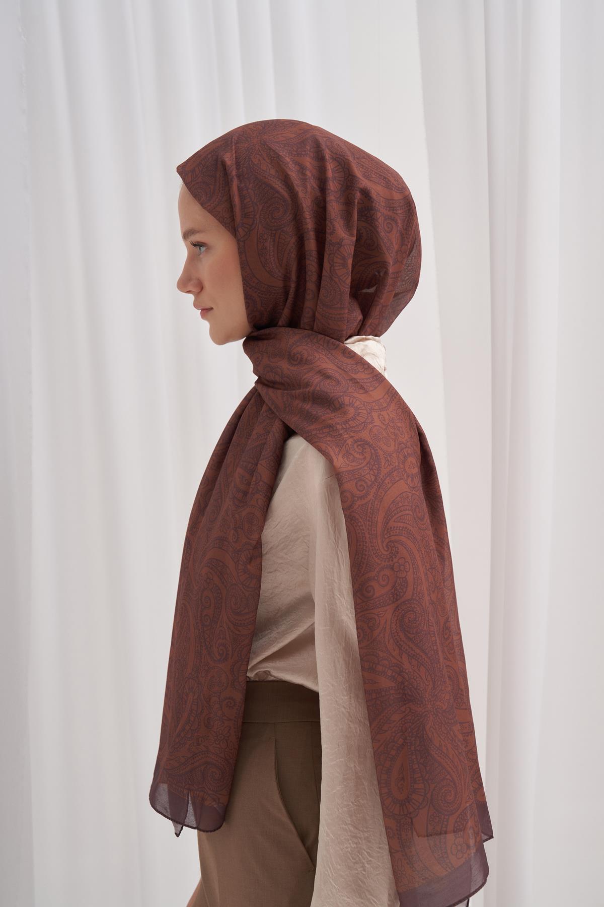 Nilla Pamuklu Şal Ocean Taba