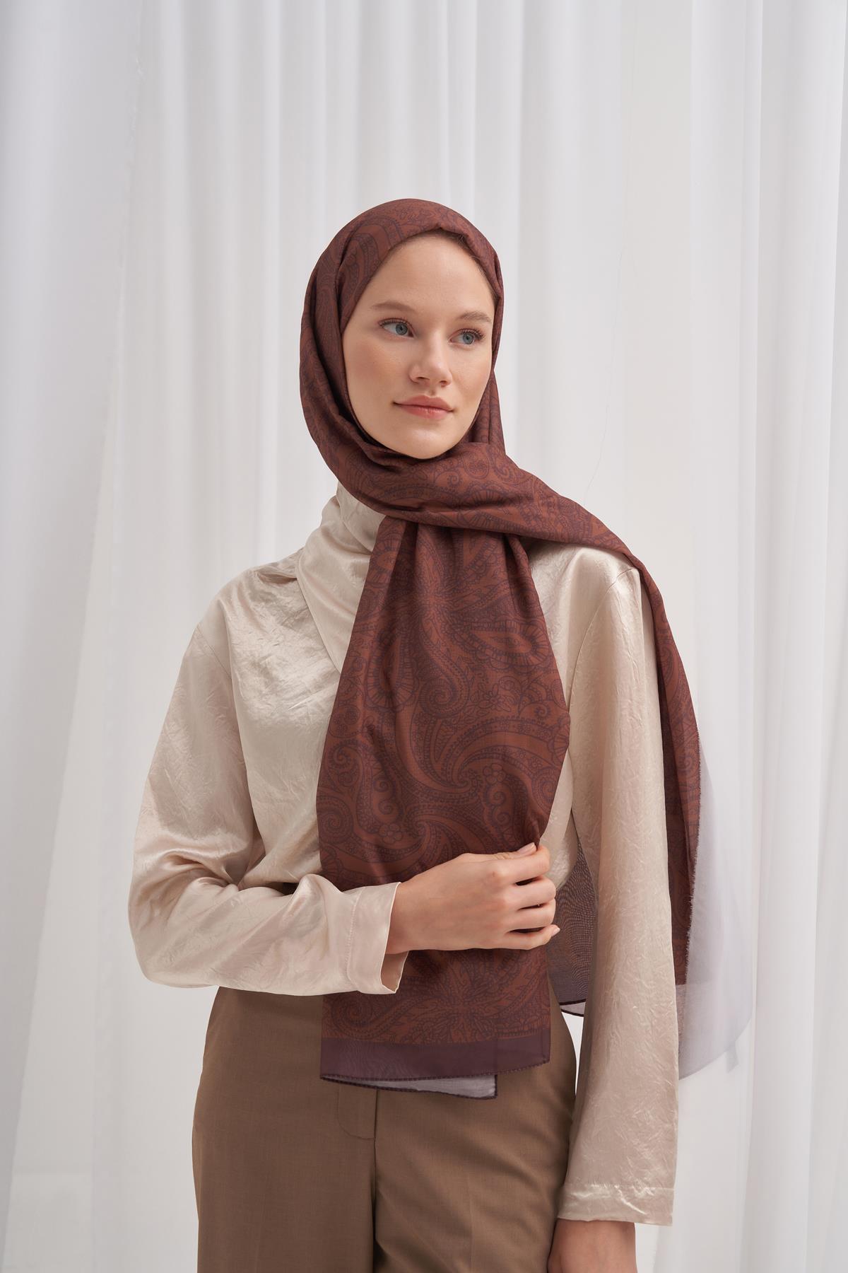 Nilla Pamuklu Şal Ocean Taba