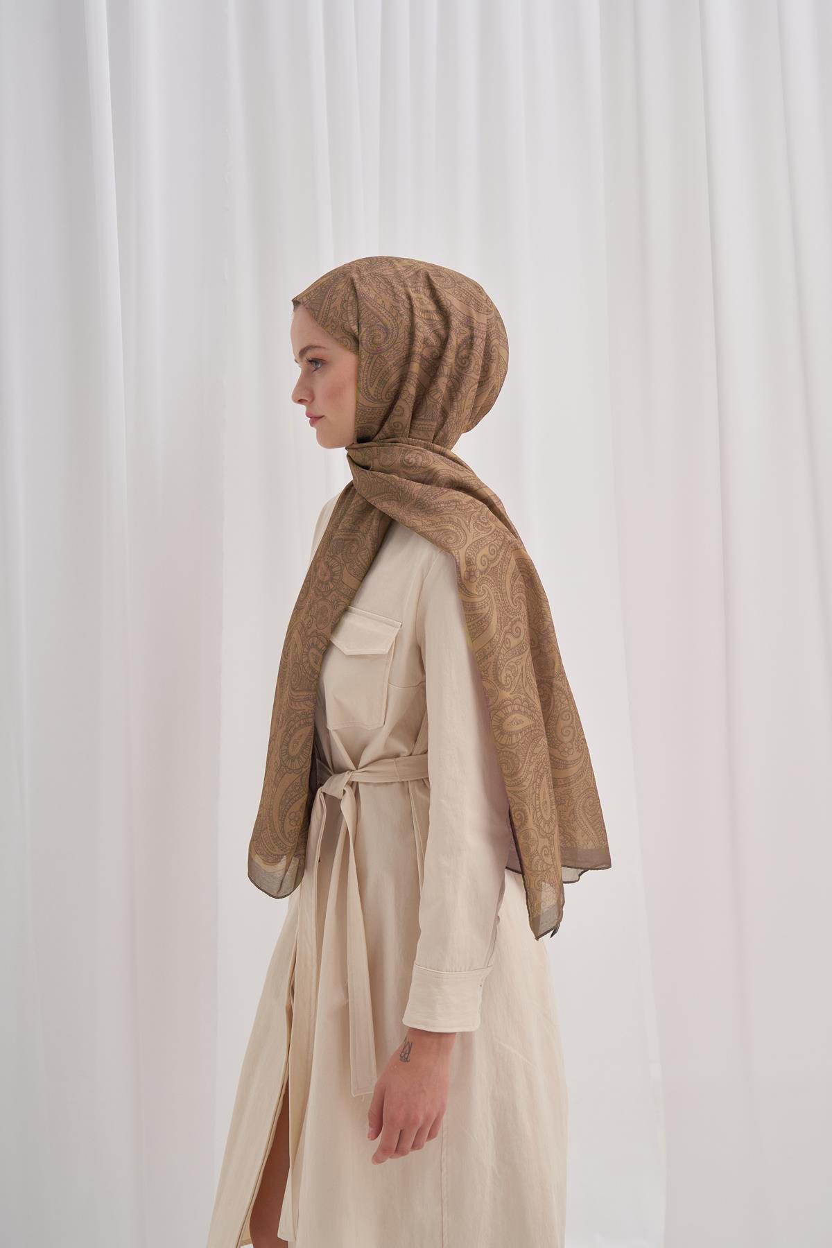 Nilla Pamuklu Şal Ocean Vizon