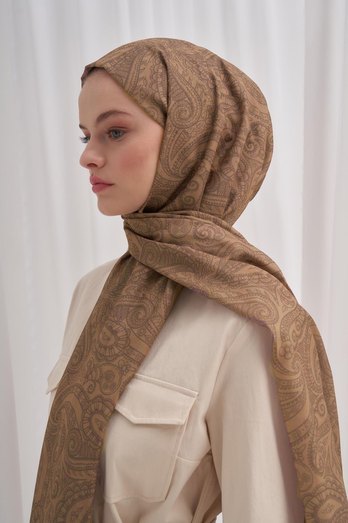 Nilla Pamuklu Şal Ocean Vizon