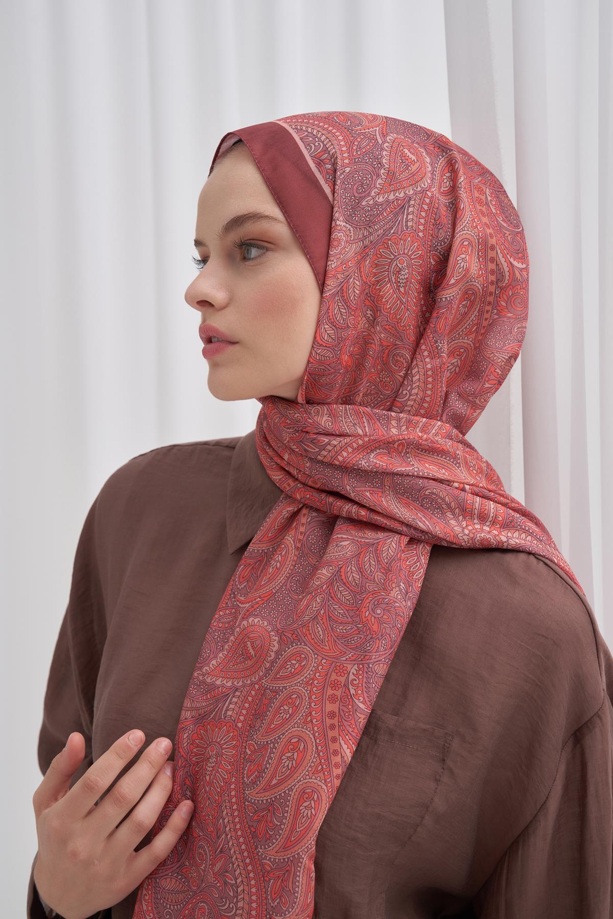 Nilla Pamuklu Şal Vega Kızıl