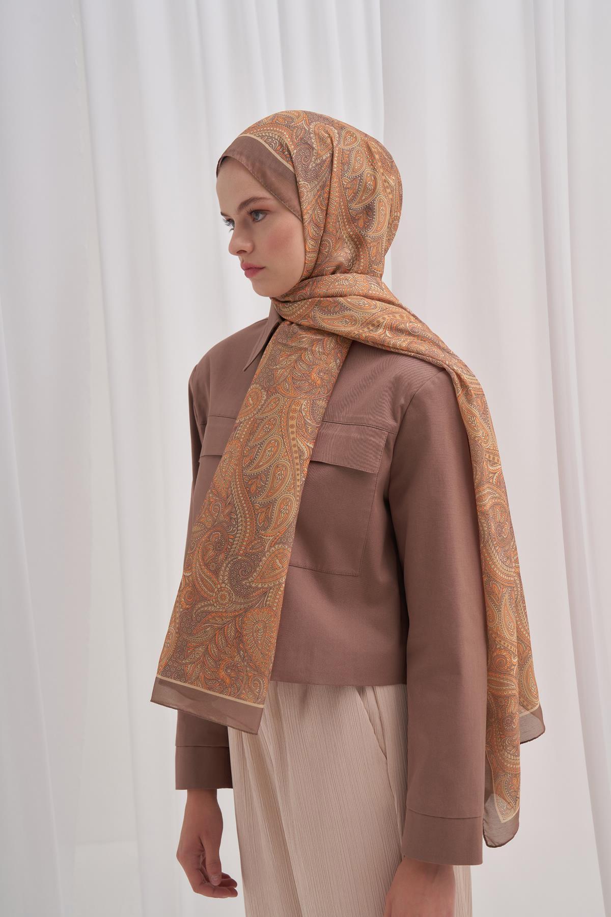 Nilla Pamuklu Şal Vega Vizon