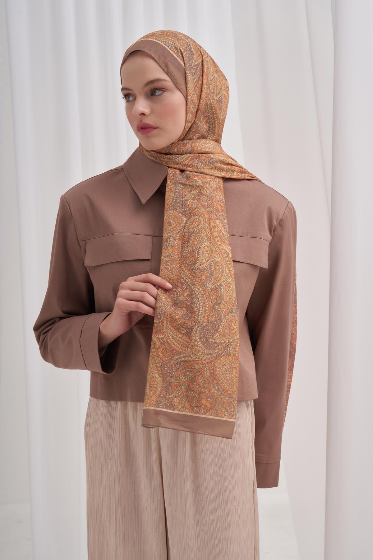 Nilla Pamuklu Şal Vega Vizon