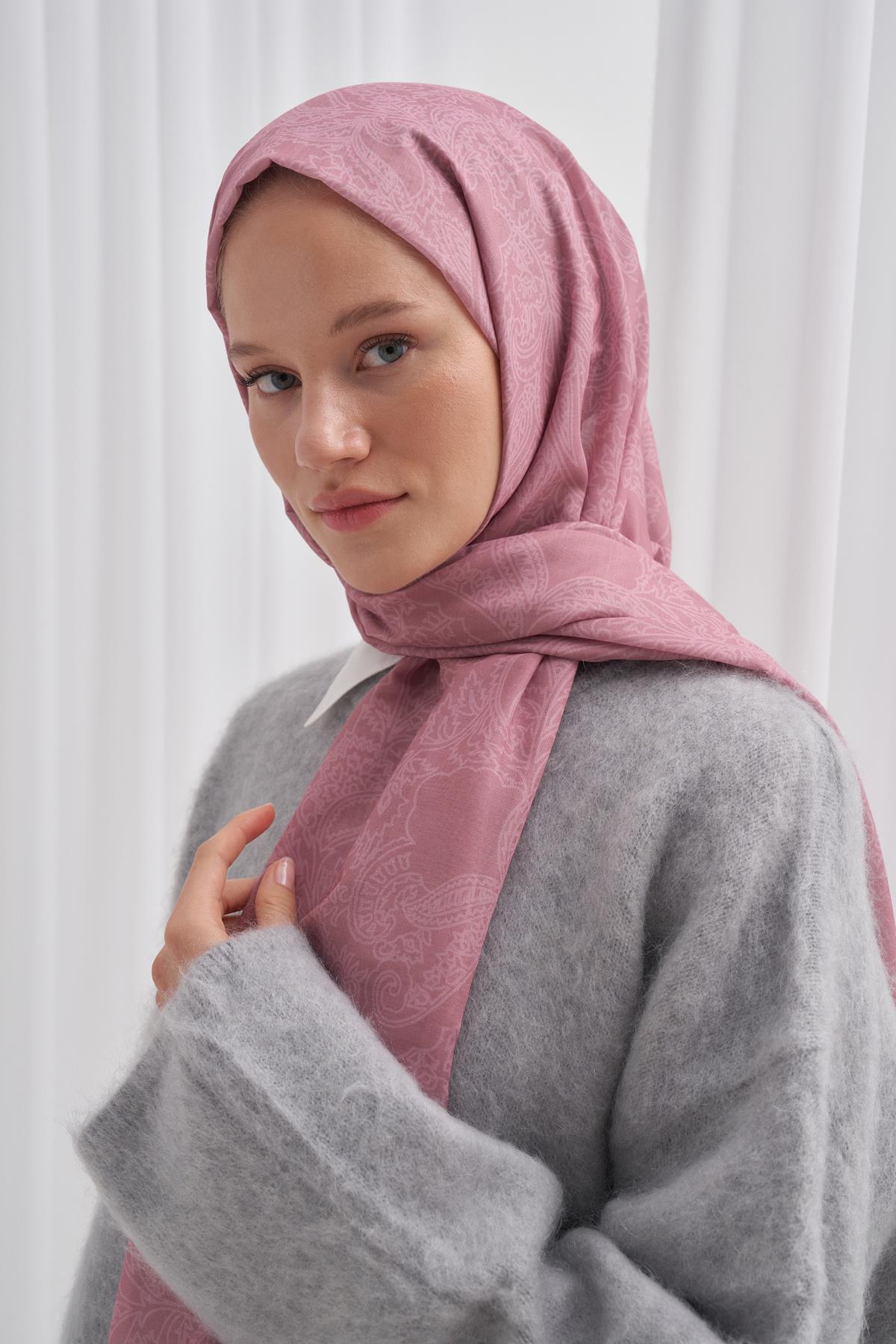 Nilla Pamuklu Şal Vei Pudra