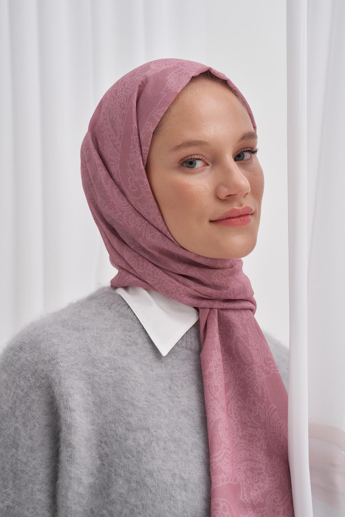 Nilla Pamuklu Şal Vei Pudra