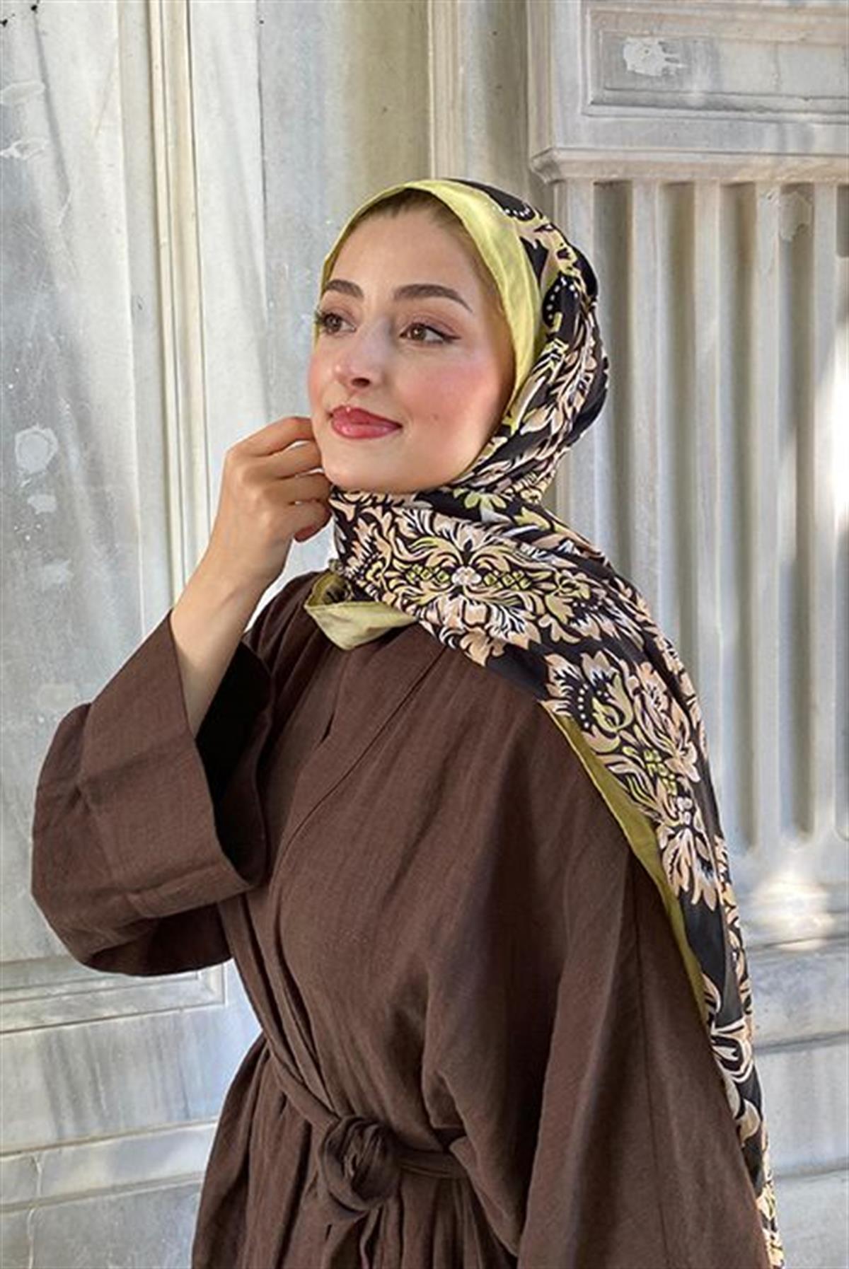 Nomad Siyah Comfy İpek Şal