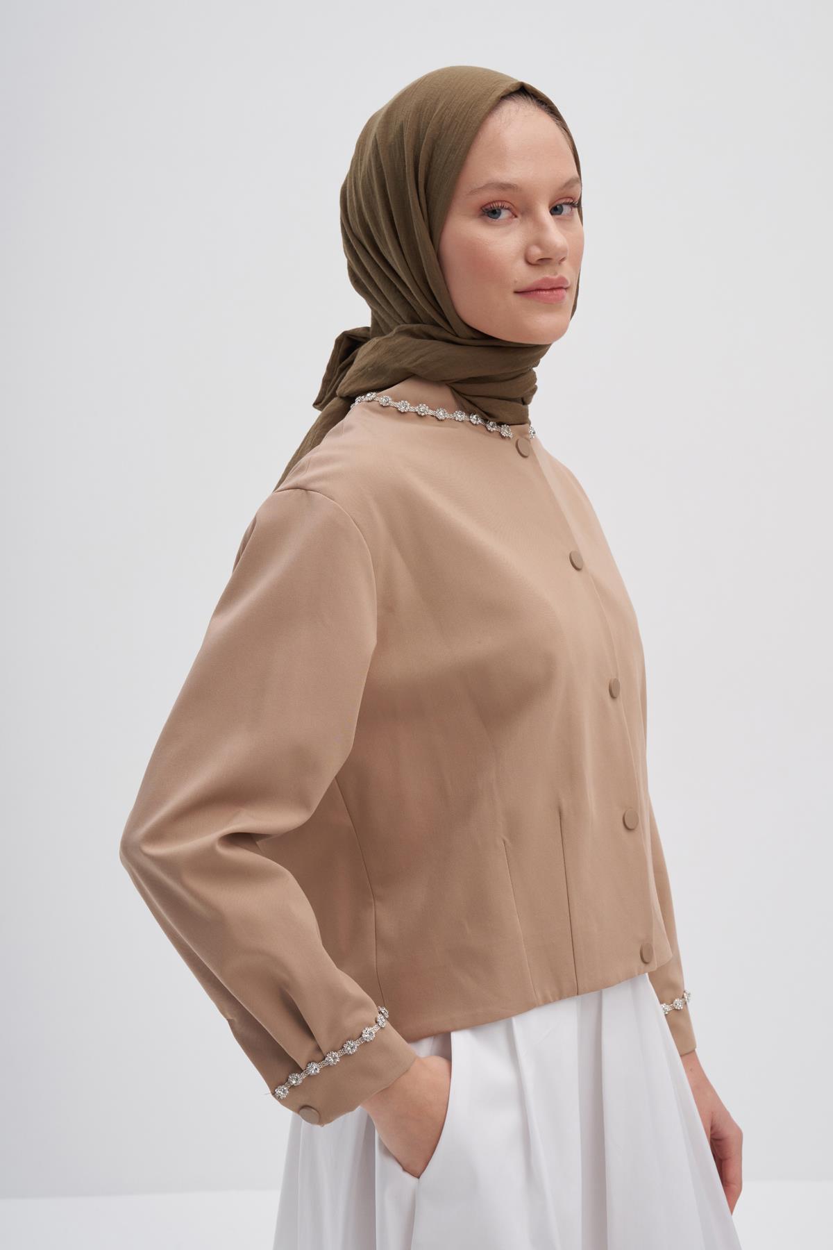 Organik  Kırışık  Şal Ceviz