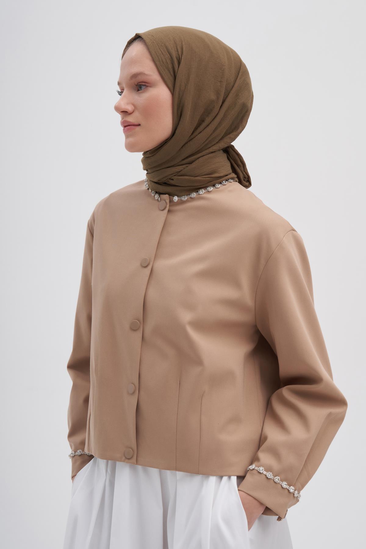 Organik  Kırışık  Şal Ceviz