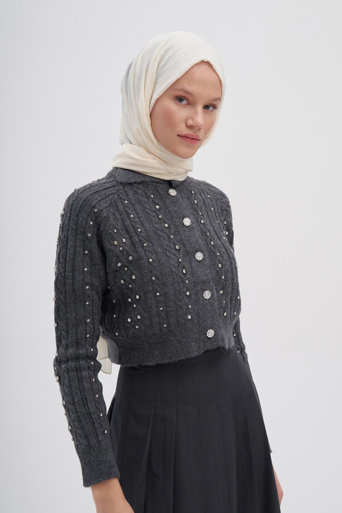 Organik  Kırışık  Şal İnci