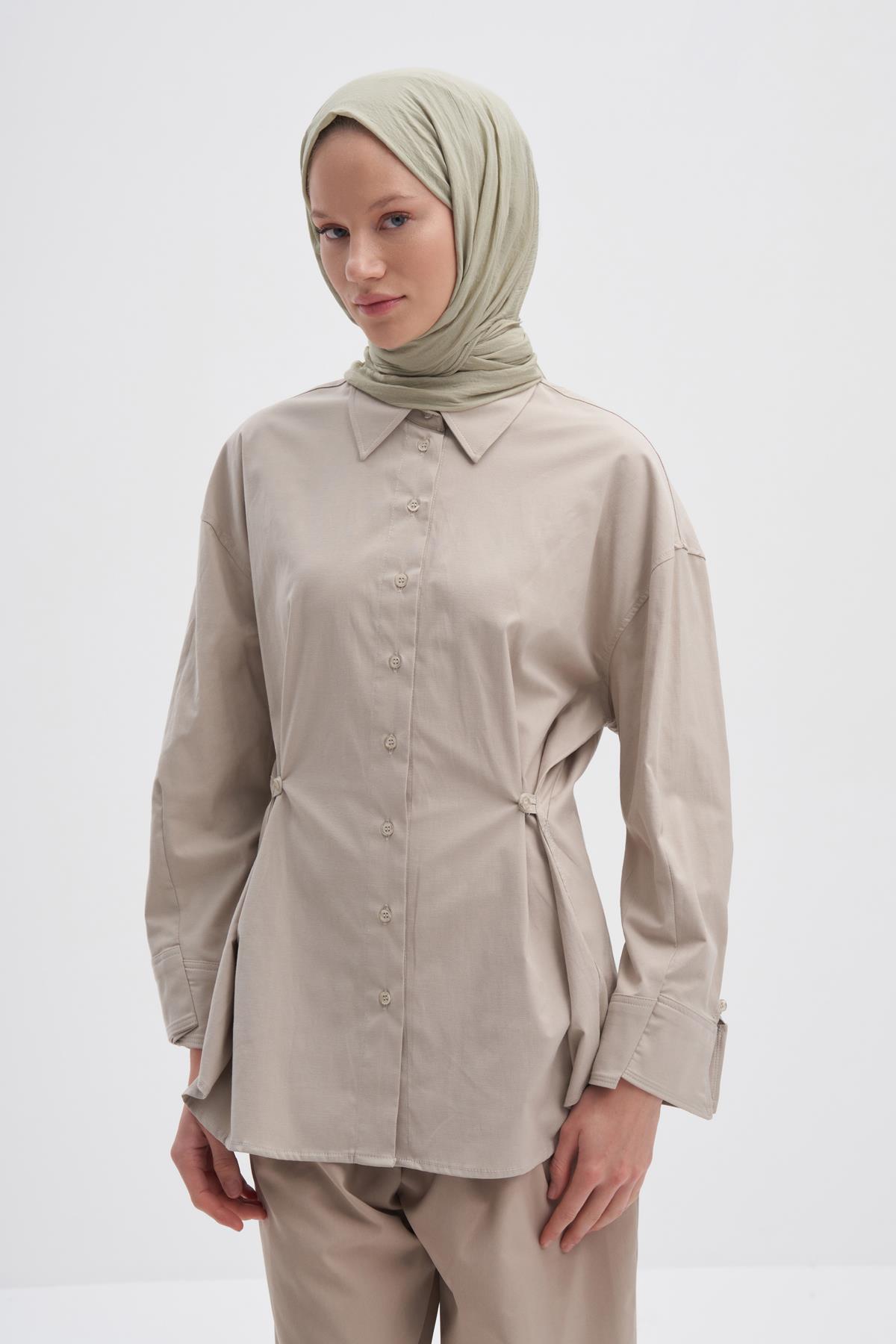 Organik  Kırışık  Şal Soft Yeşil