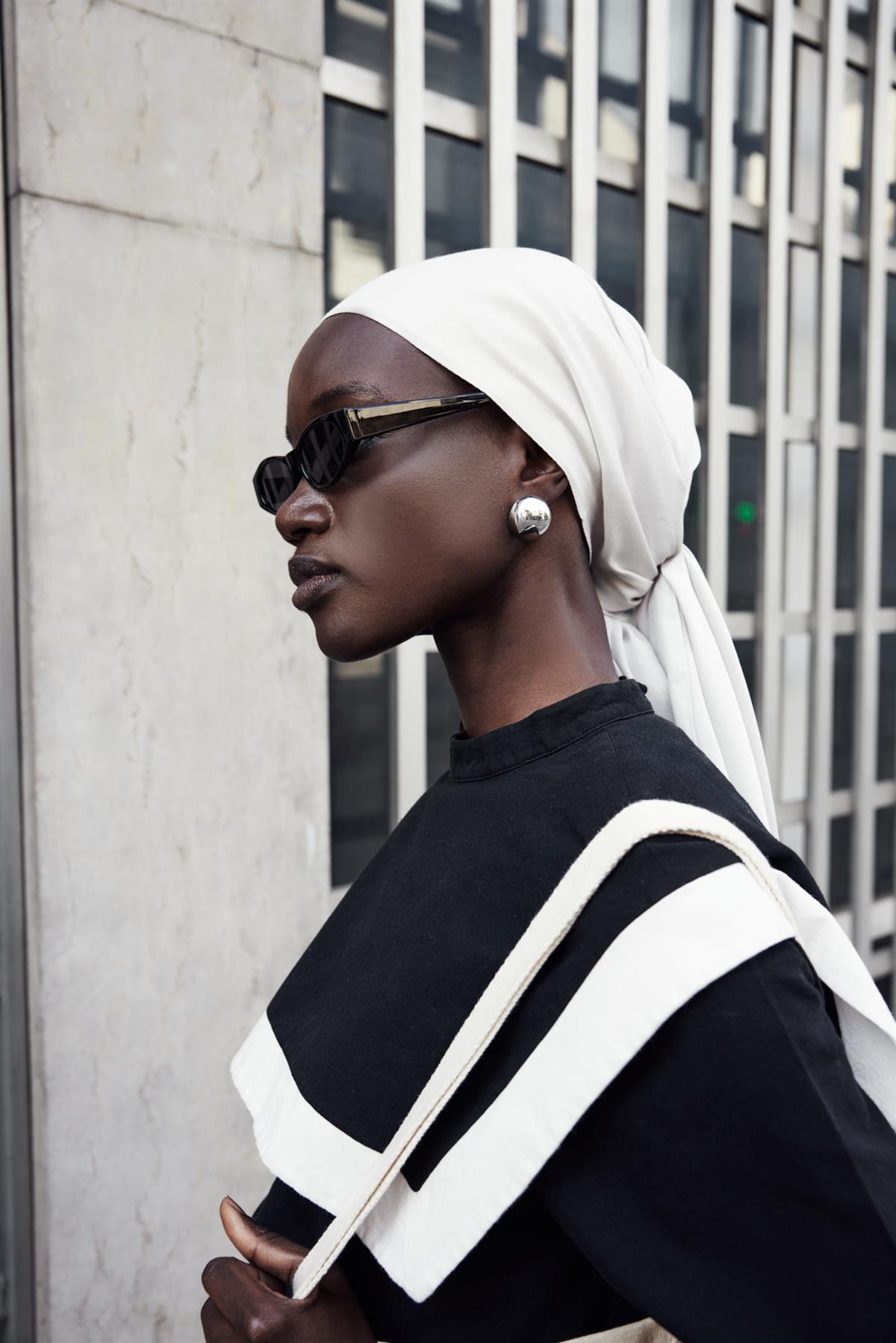 Şantuk Çift Taraflı  İpekli Şal Gümüş