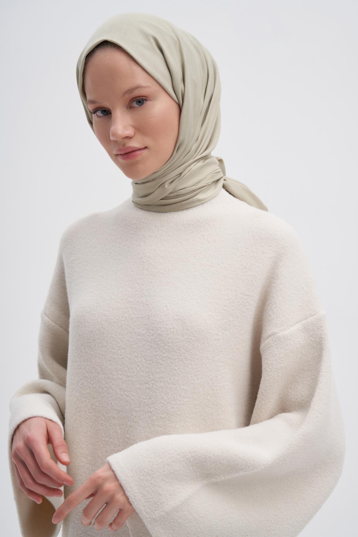 Şantuk Çift Taraflı İpekli Şal Soft Yeşil